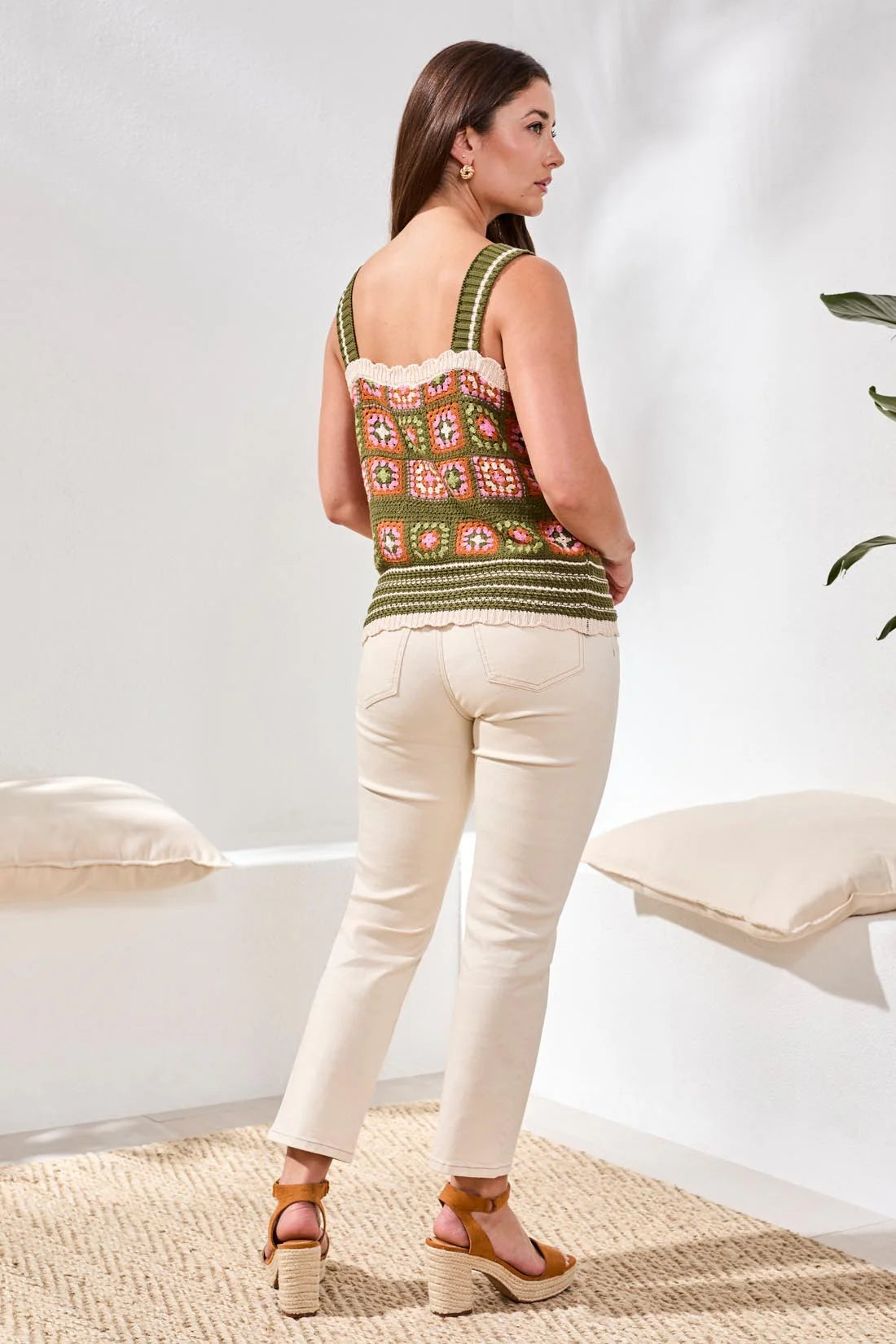 Tribal Crochet Sweater Cami