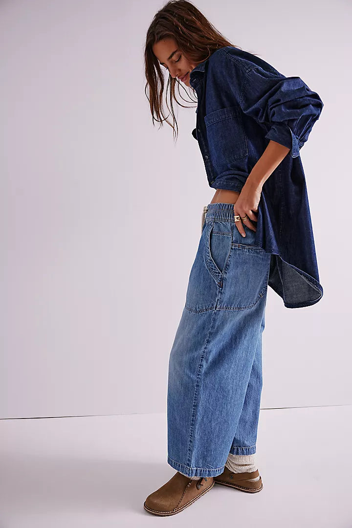 Free People Easy Peasy Pull On Jeans