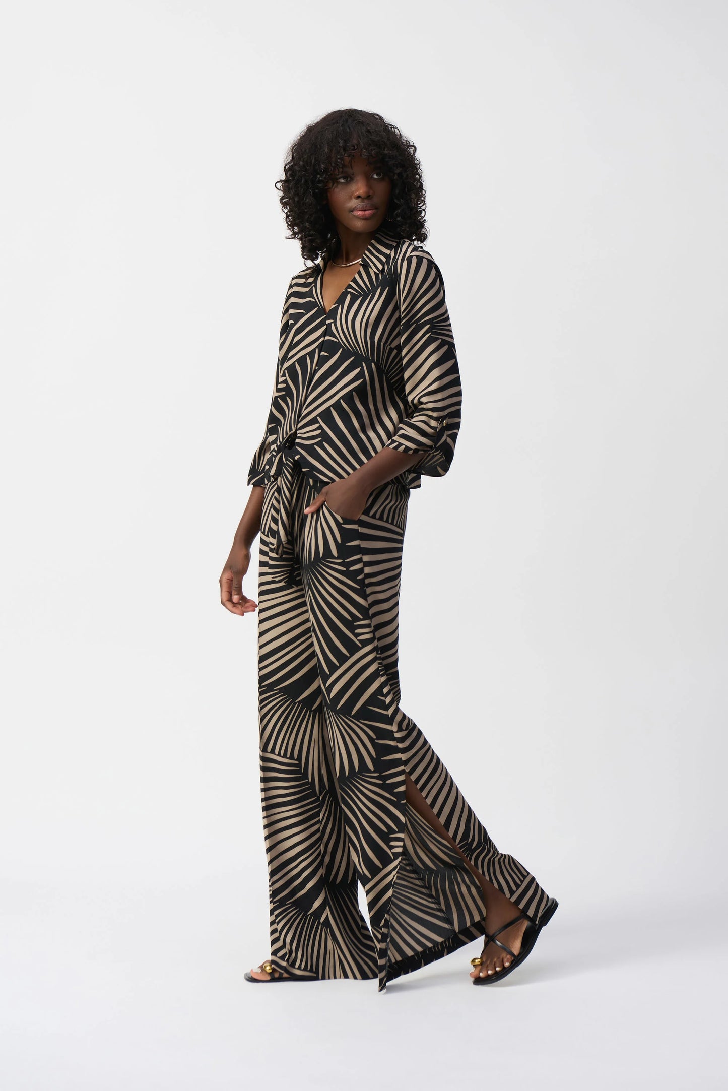 Joseph Ribkoff Gauze Tropical Print Top 251083