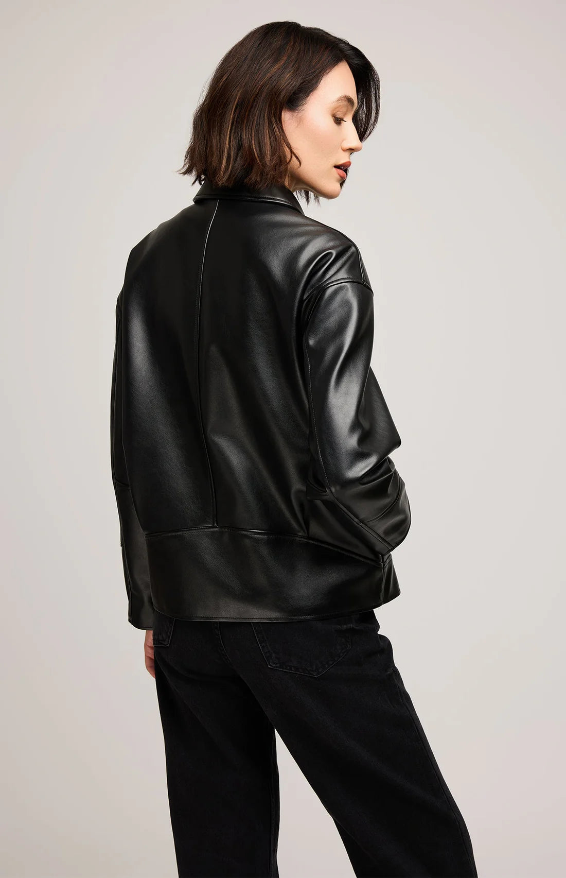 Gentle Fawn Audrey Faux Leather Jacket Black
