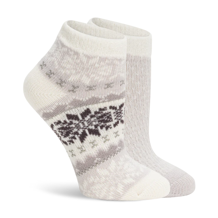 Lemon 2Pk Snow Day Ankle Socks Purple