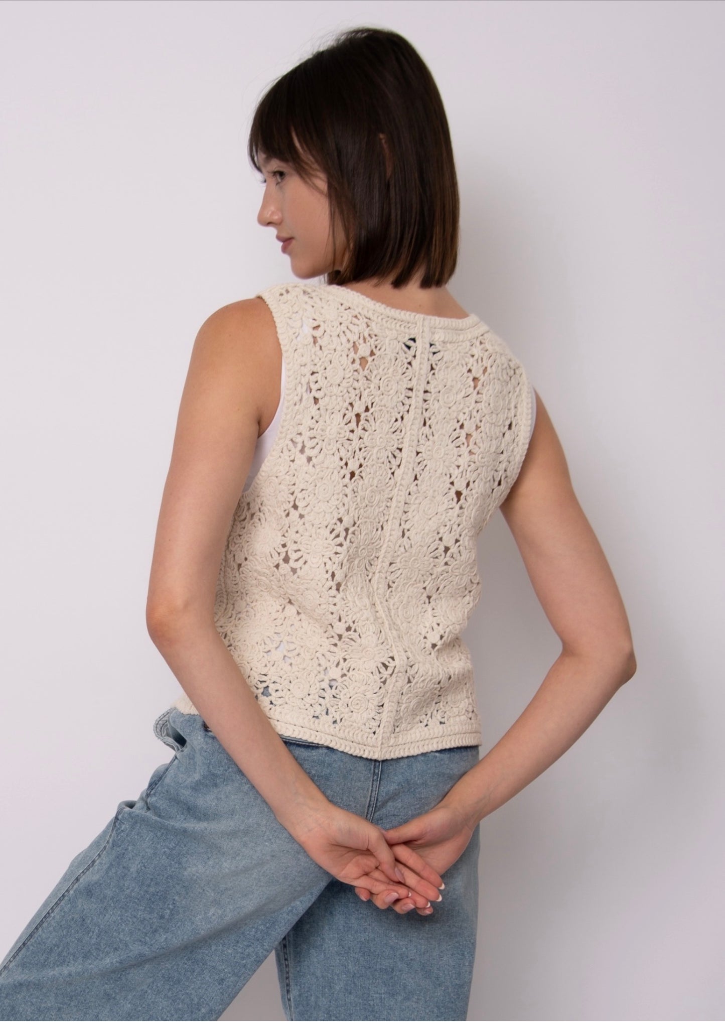 RD Style Sloane Sleeveless Knit V-Neck Cardigan