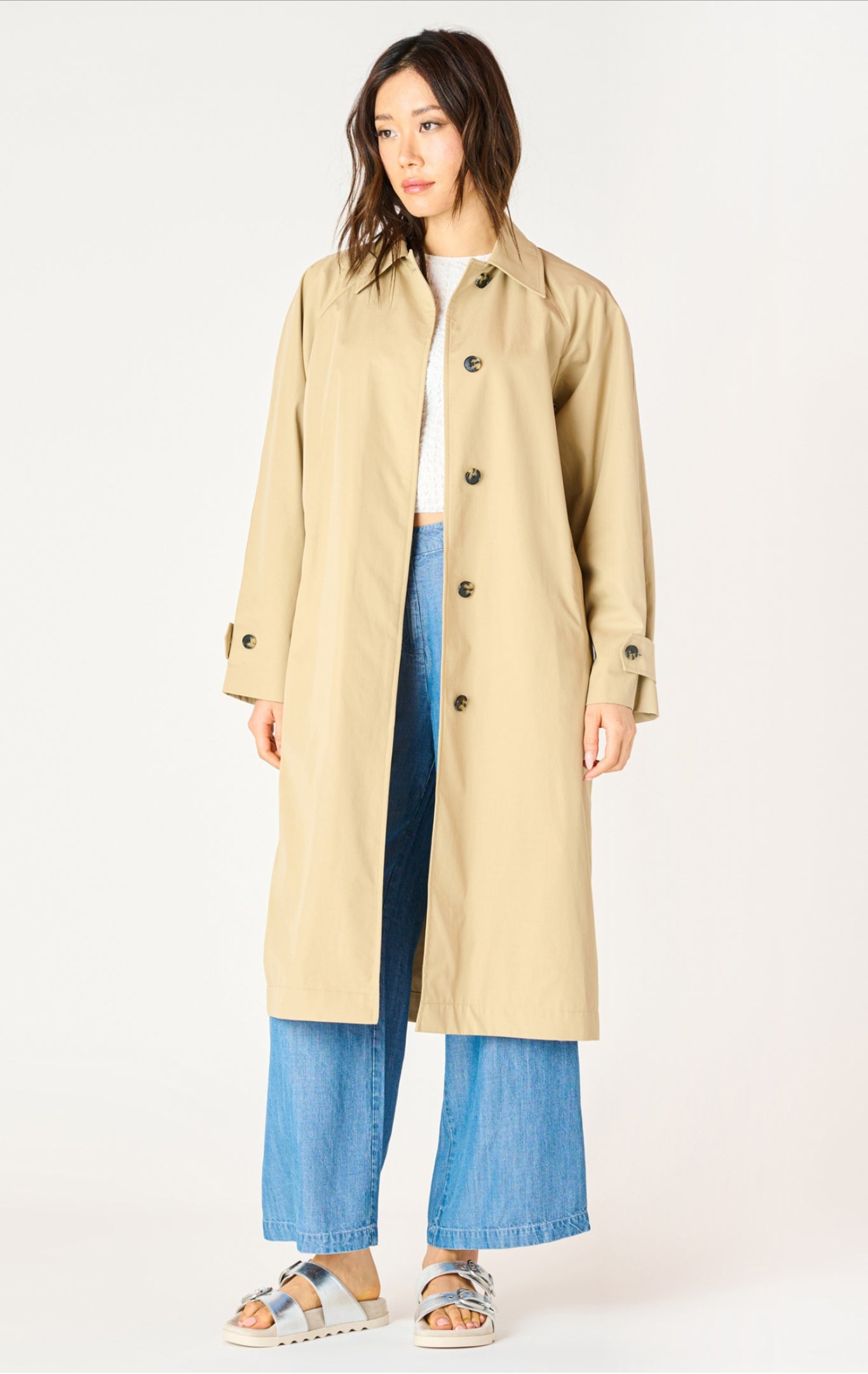 Dex Relaxed Trench Coat Tan