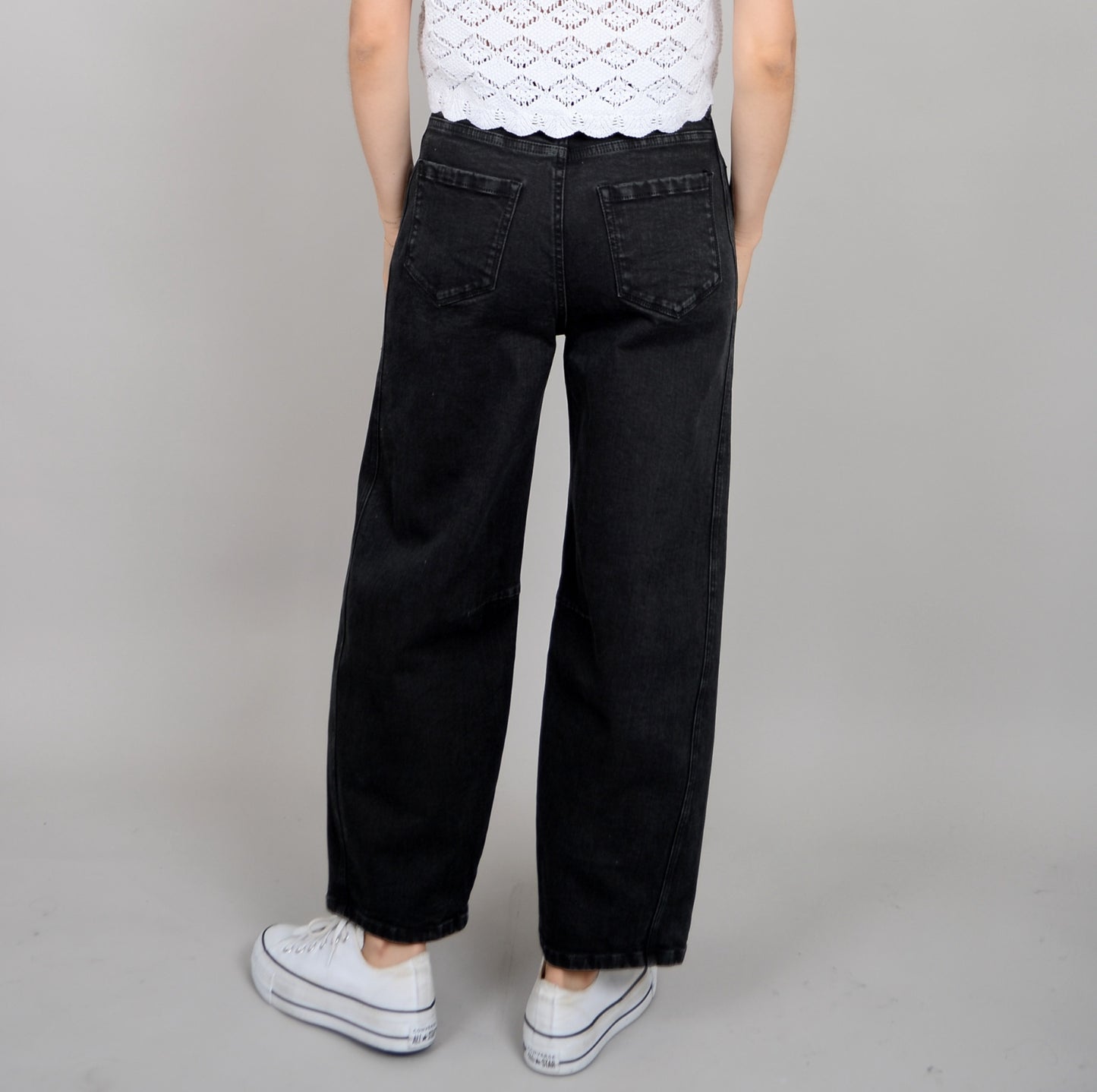 RD Style Barni Barrel Jeans Black