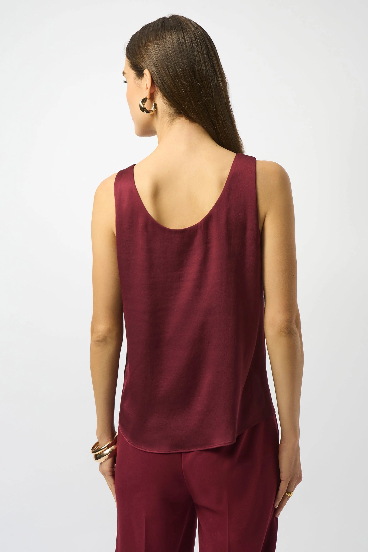 Joseph Ribkoff Recycled Hammered Satin Sleeveless Top 253292