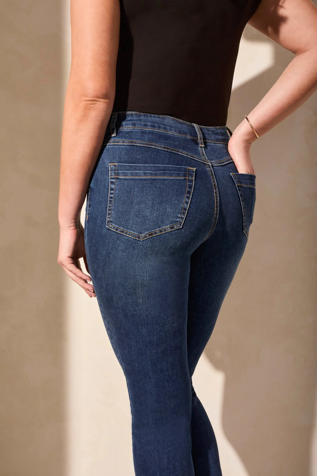 Tribal Audrey Pull On Crop Jeans
