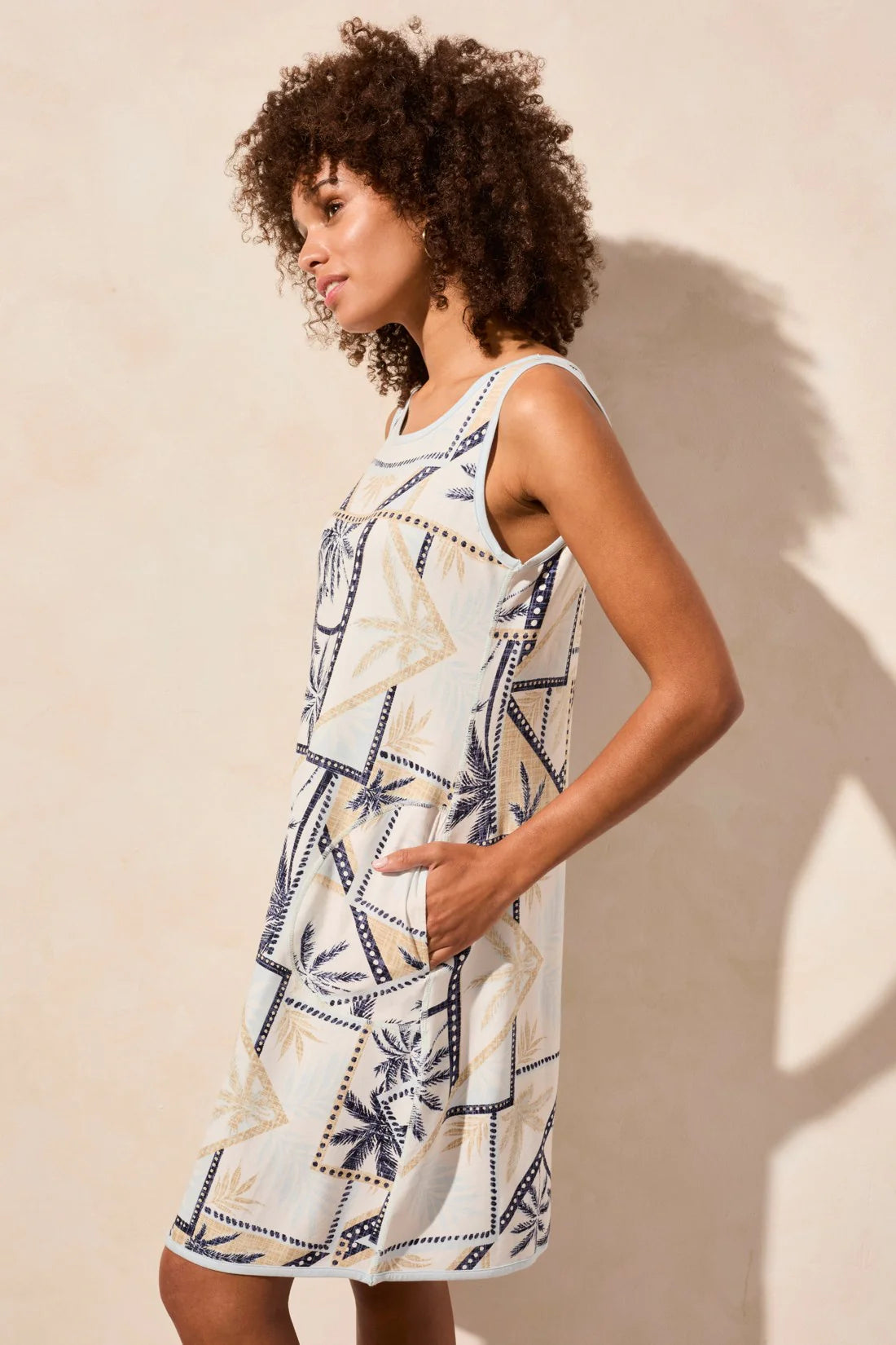 Tribal Reversible A-Line Tropical Dress