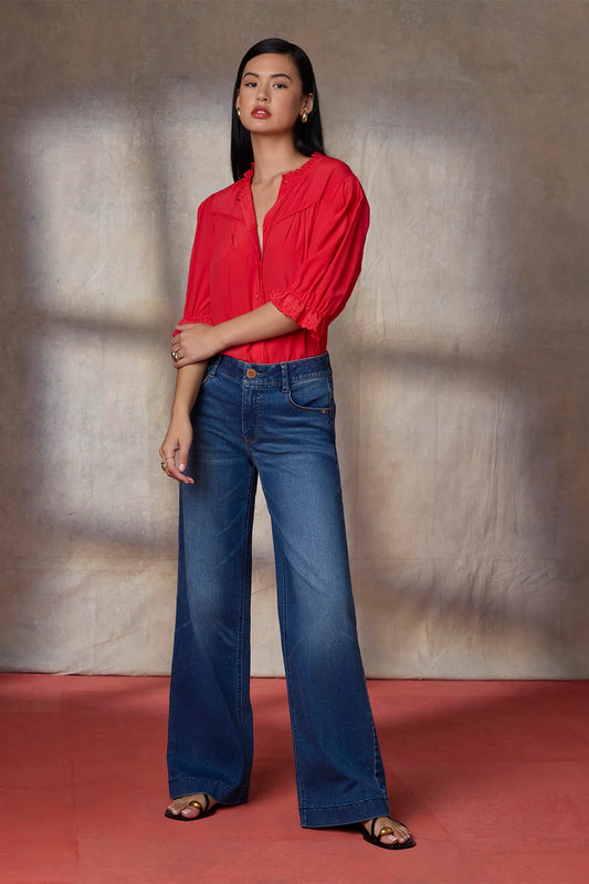Wit & Wisdom Sam High Rise Wide Leg Jeans