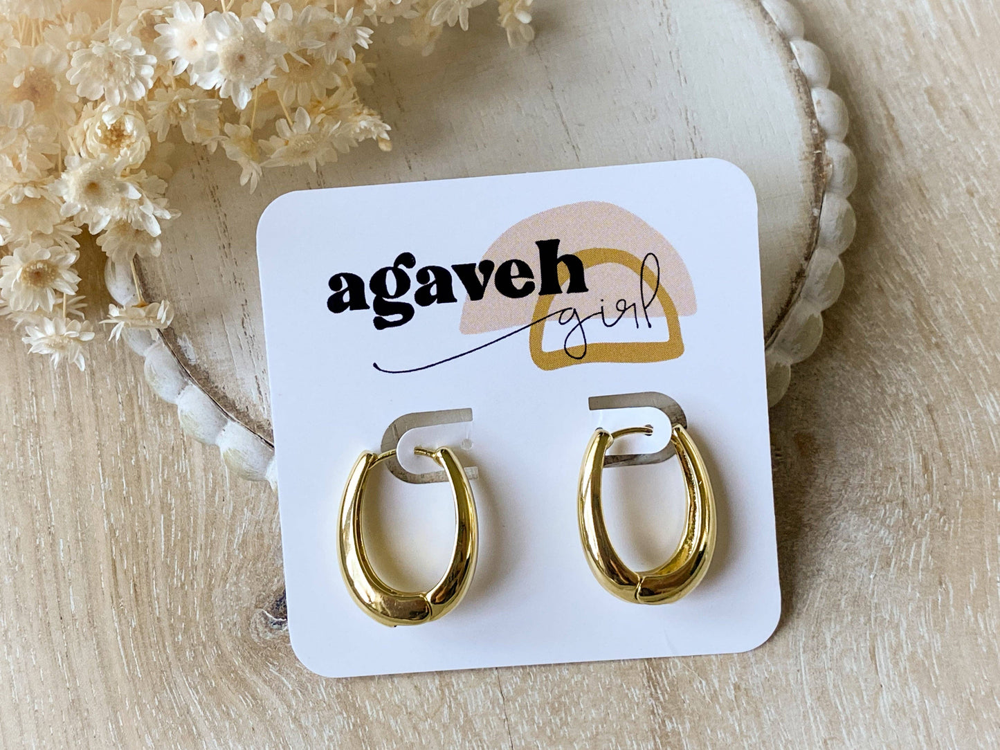 Agaveh Girl Nola Hoop Earrings