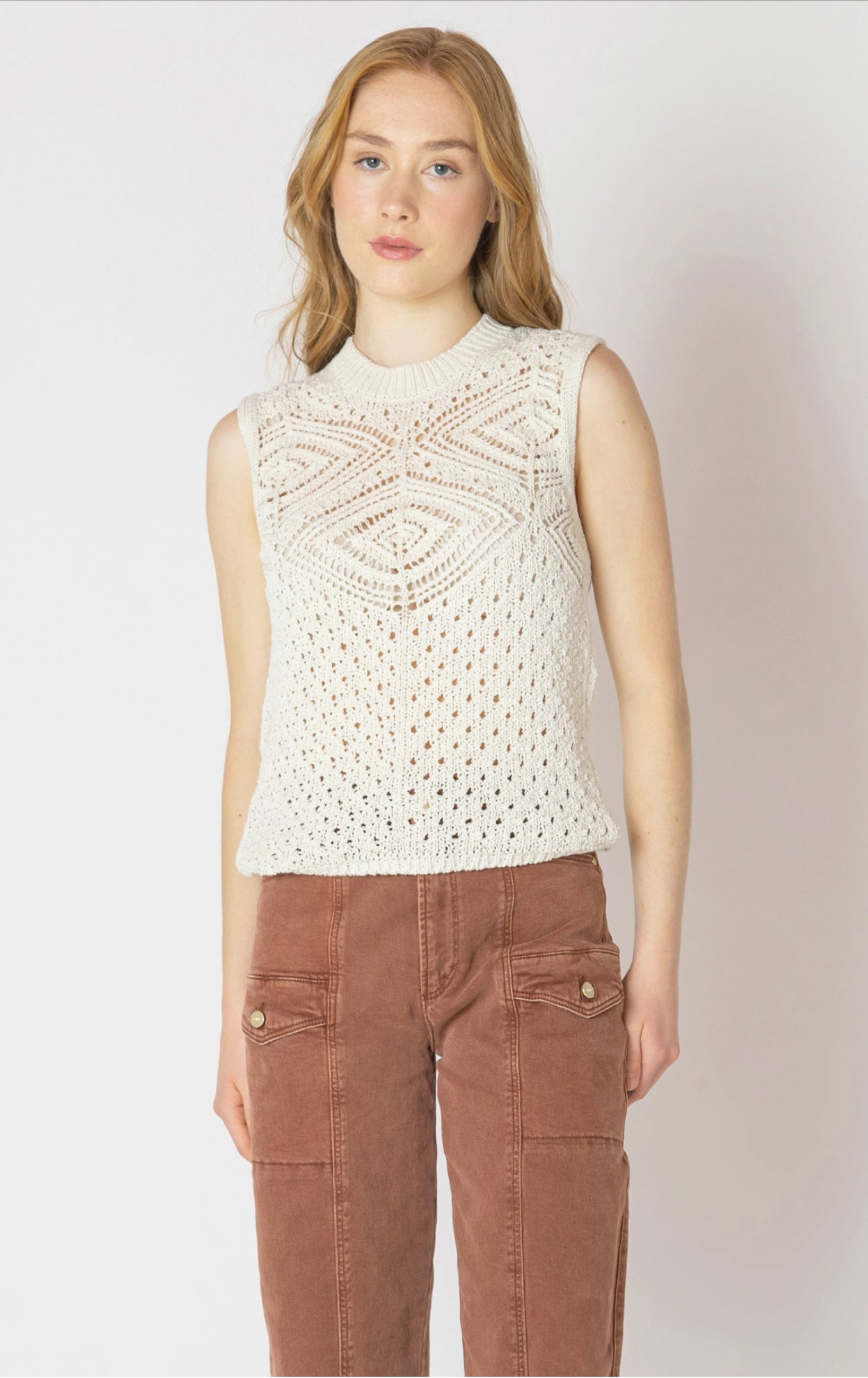 Dex Pointelle Knit Tank