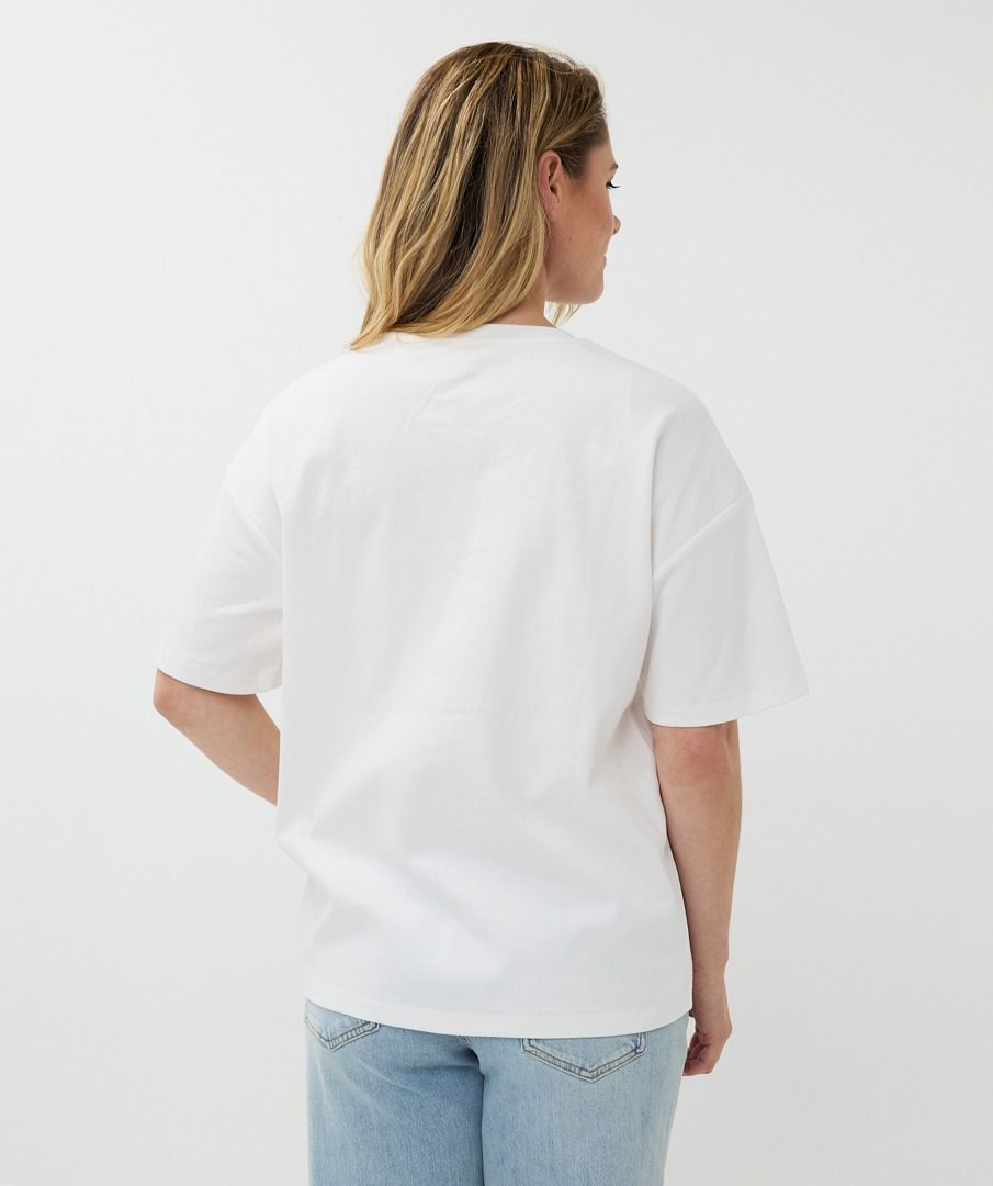 Esqualo Basic Oversized Tee White