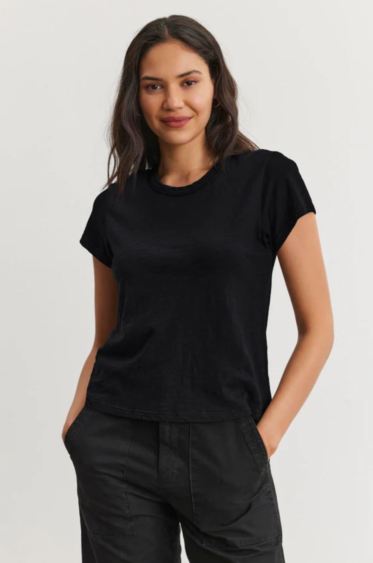 Velvet Marie Tee Black