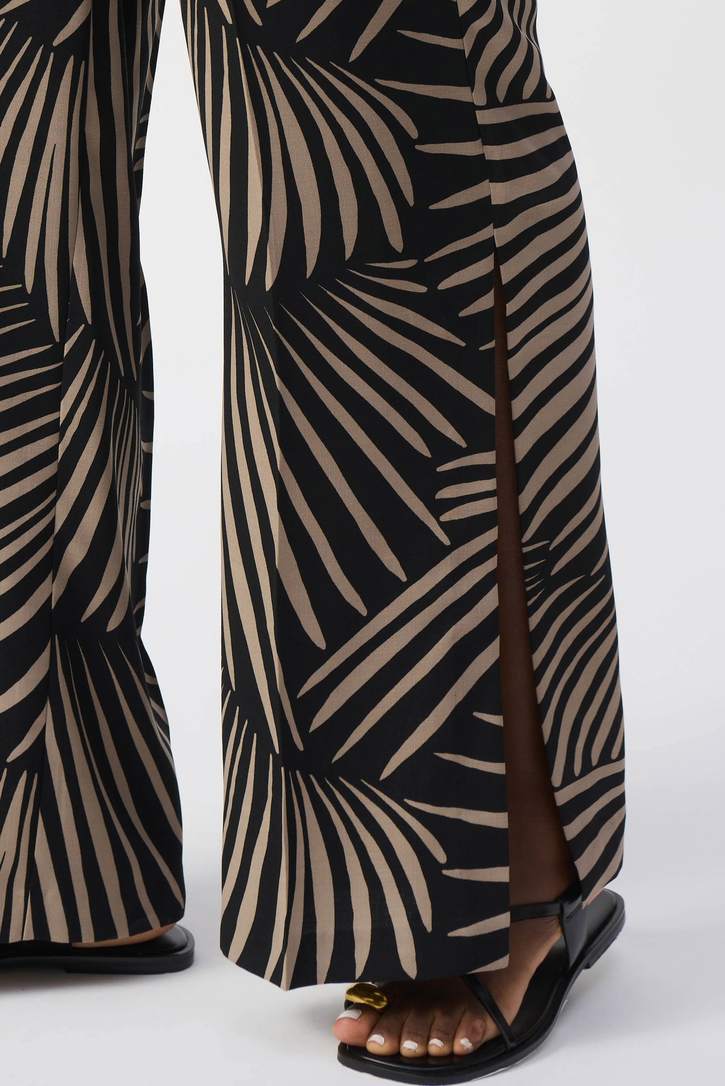 Joseph Ribkoff Gauze Tropical Print Wide-Leg Pants 251085