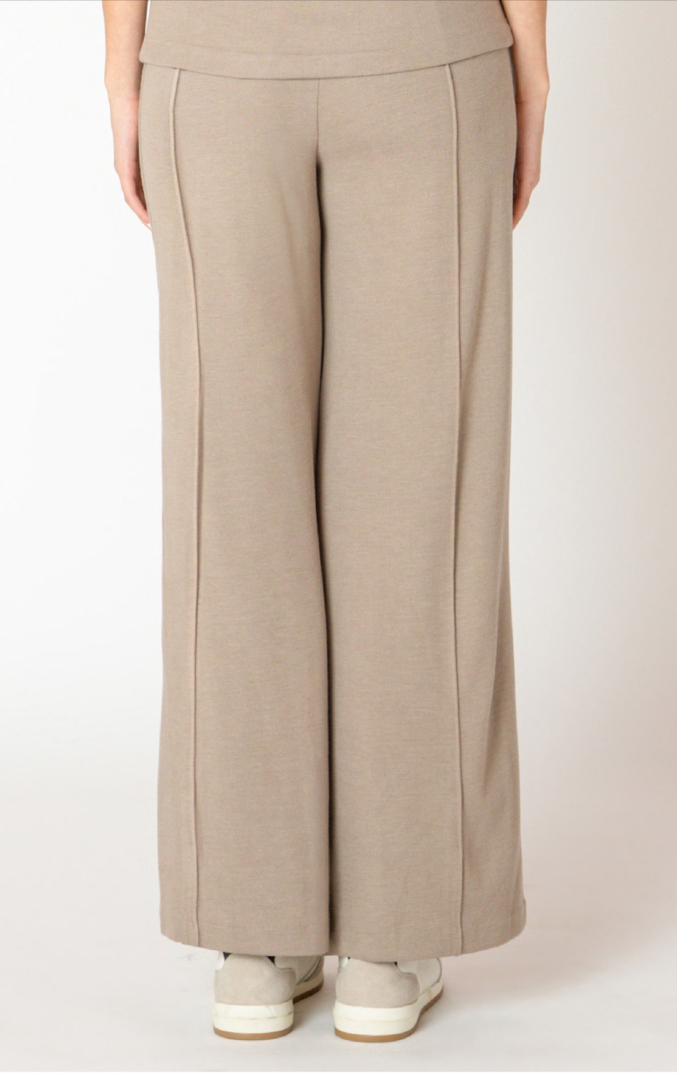 Black Tape Wide Leg Seam Pant