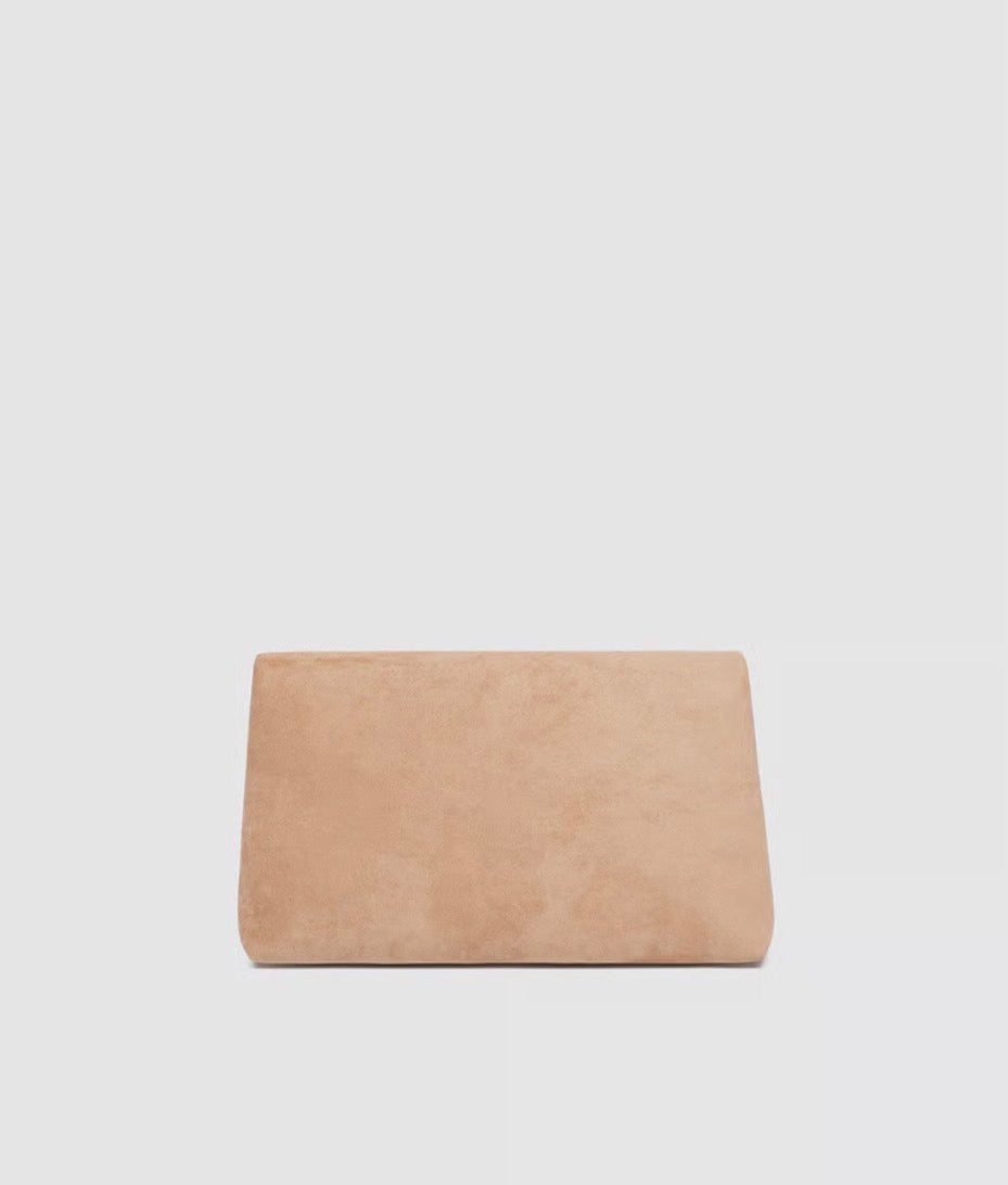 Louenhide Luka Suede Clutch Crossbody Bag Blonde