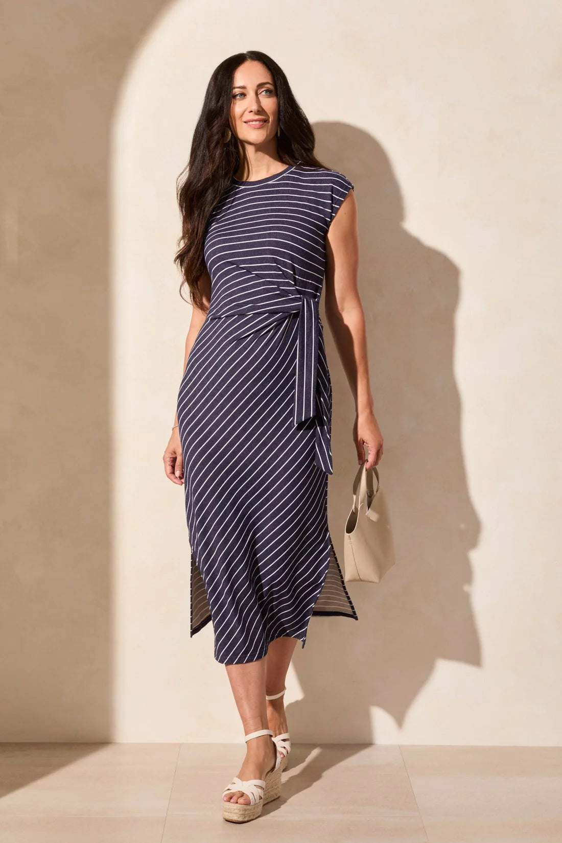 Tribal Striped Terry Dress