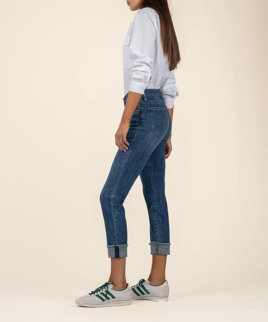 Kut Amy Mid Rise Crop Jeans
