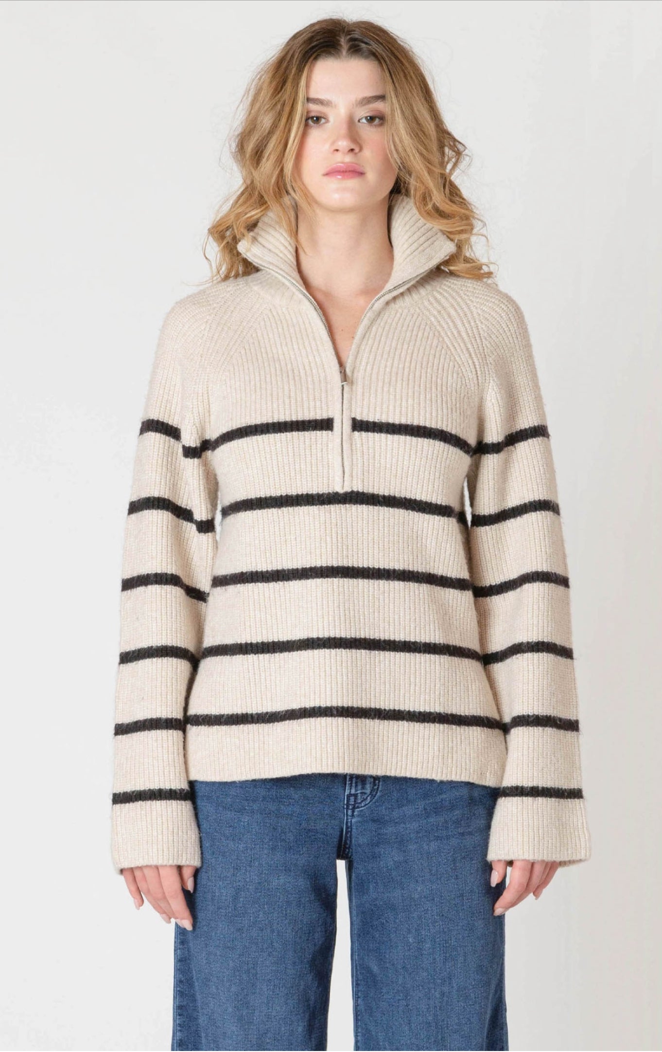 Room 34 Half Zip Longline Sweater