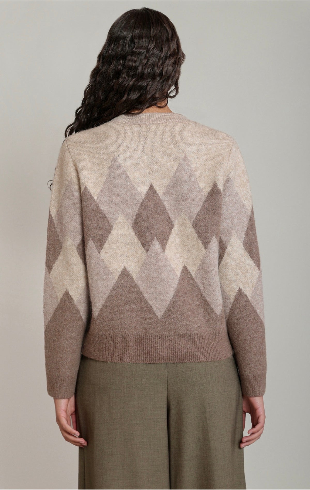 Dex Diamond Print Crewneck Sweater