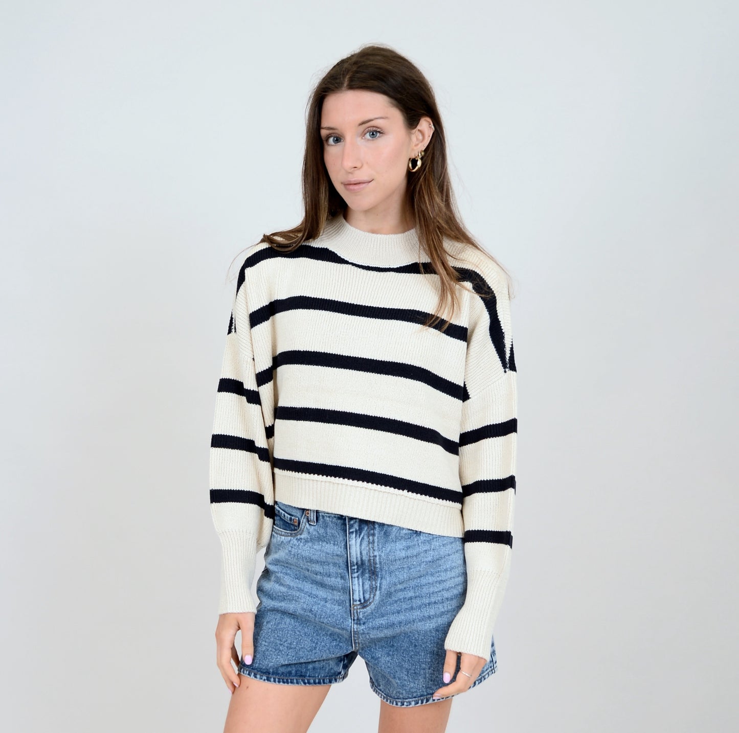 RD Style Sumire Sweater Black Stripe