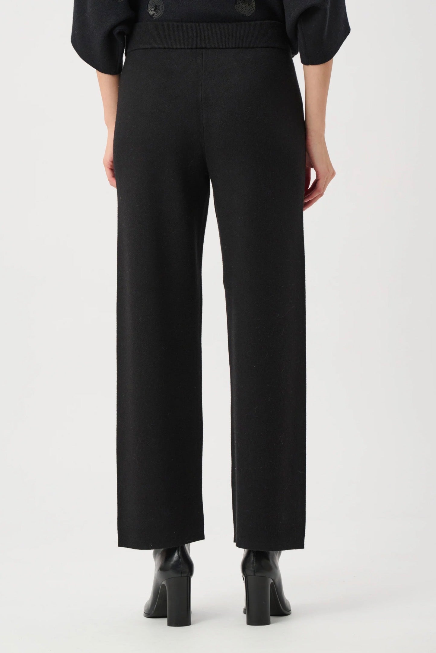 Joseph Ribkoff Brushed Viscose And Nylon Knit Pull-On Pants Black 263934