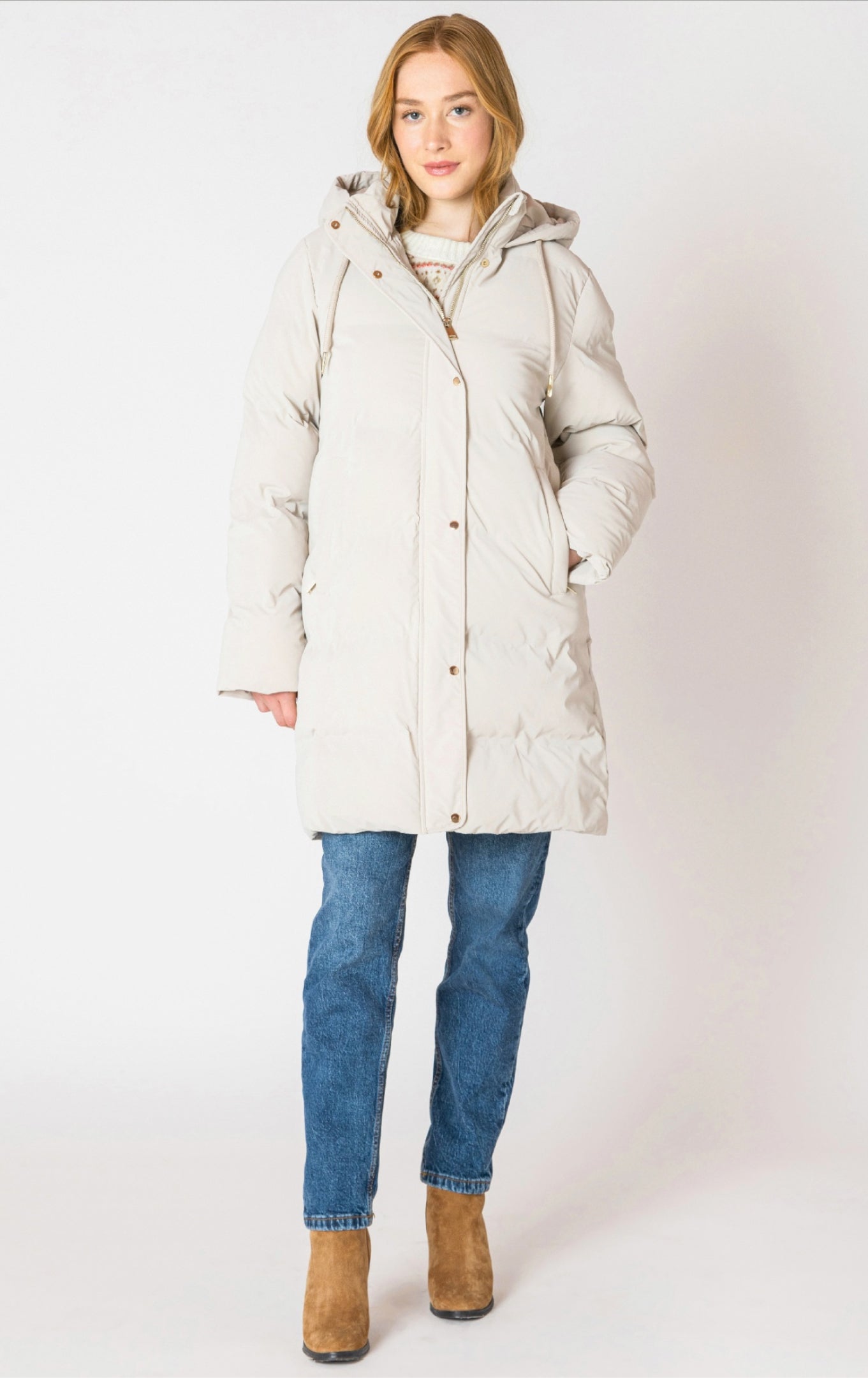 Dex Hooded Puffer Coat Birch