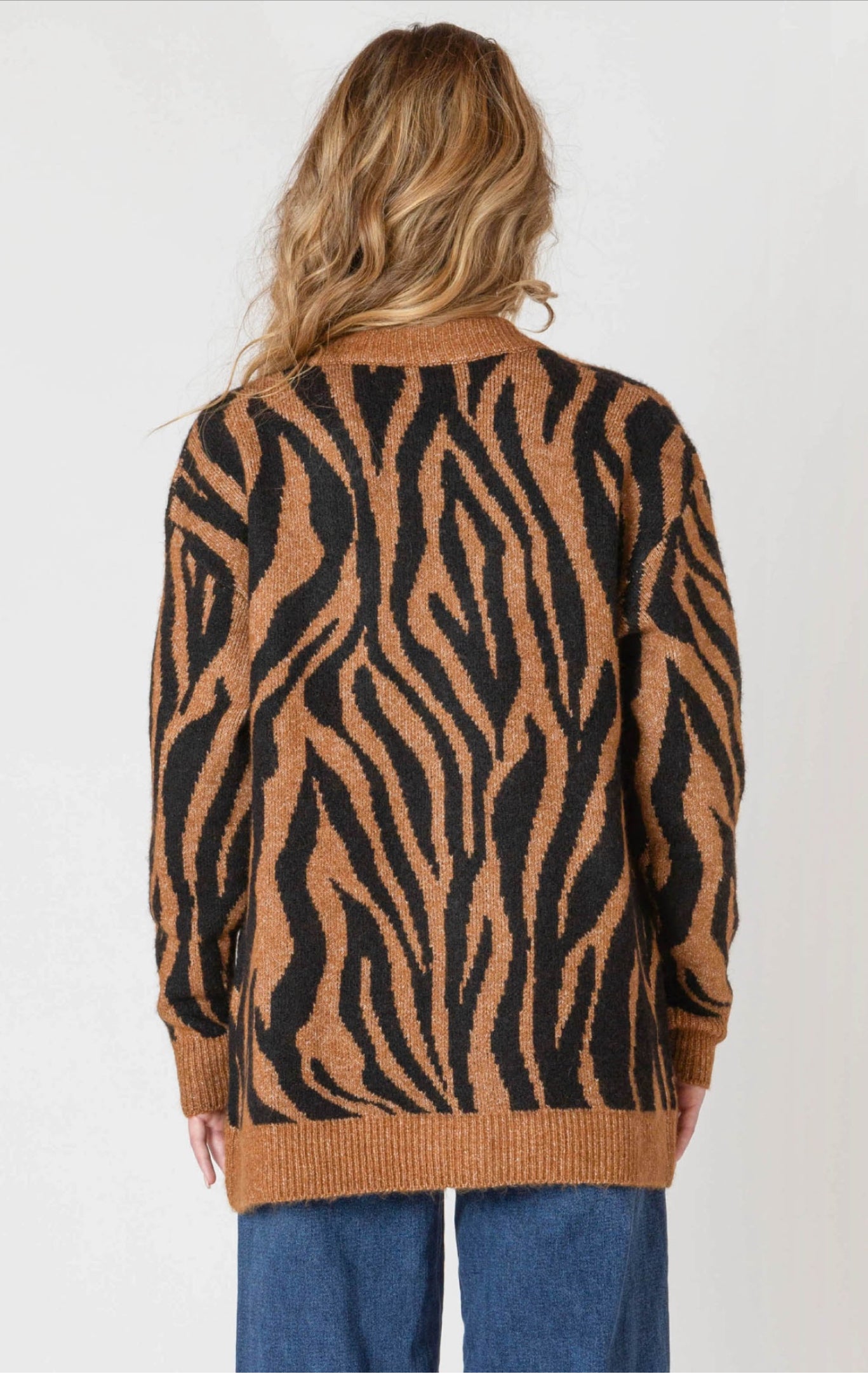 Room 34 Tiger Print Cardigan