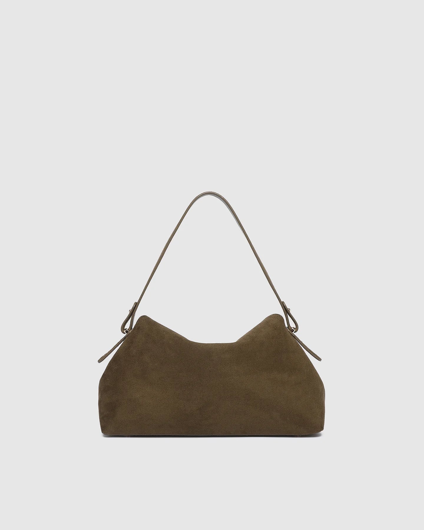 Louenhide Nicole Suede Handbag Olive