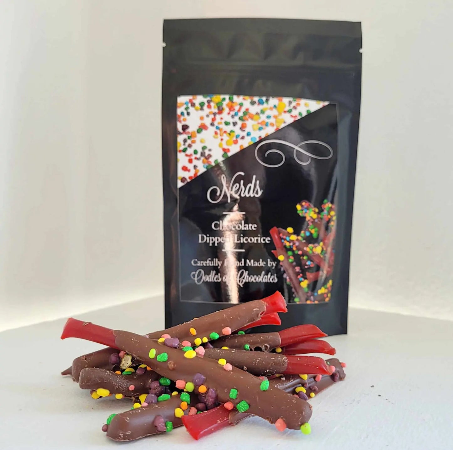 Oodles of Chocolates Chocolate Dipped Licorice - Nerds