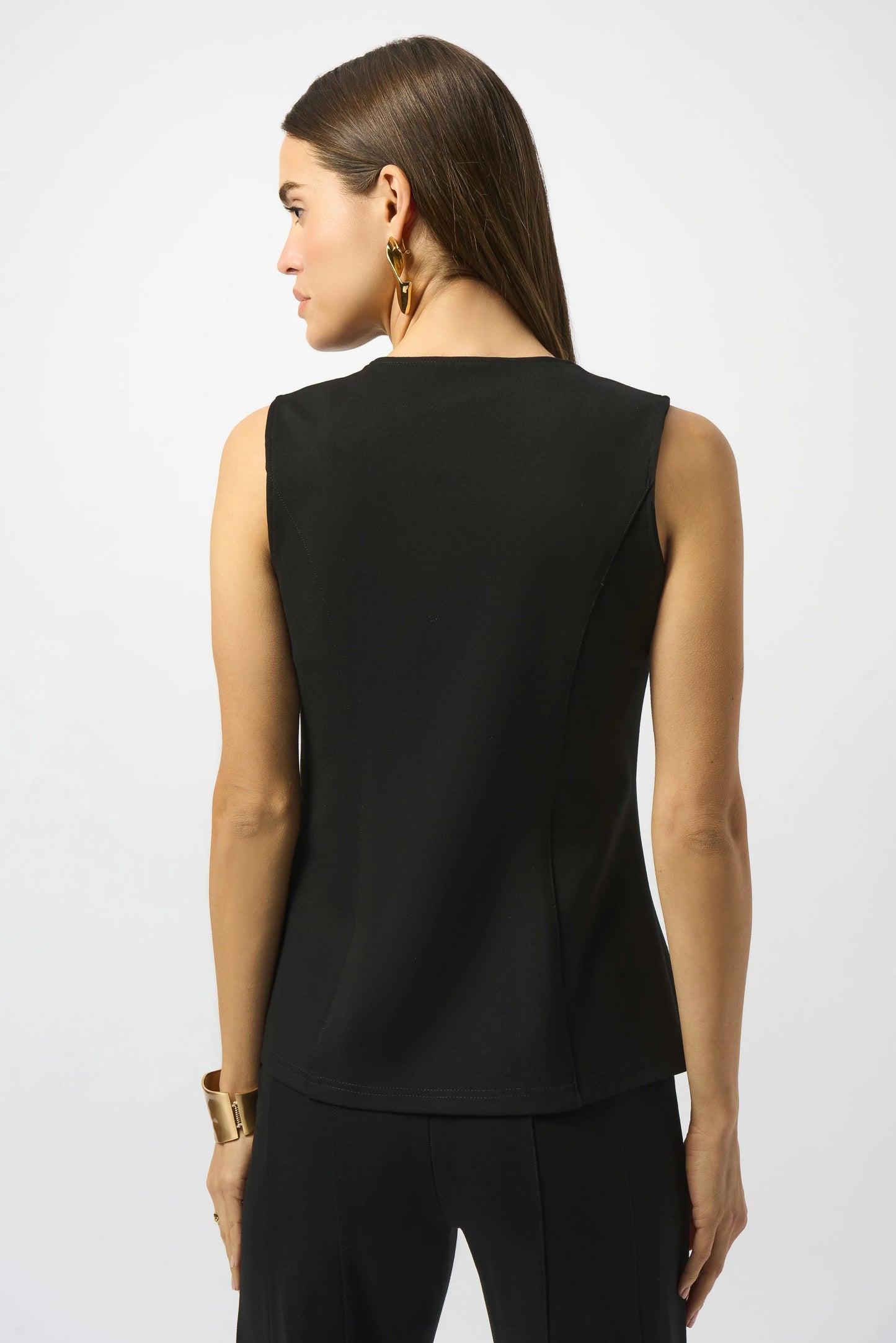 Joseph Ribkoff Heavy Knit Fitted Vest 253156