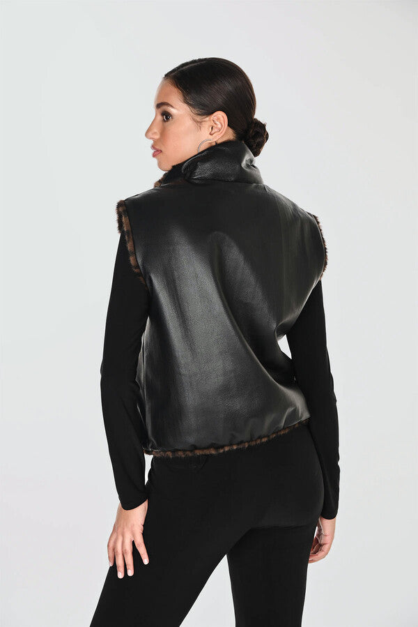 Frank Lyman Reversible Zip Up Vest 263807