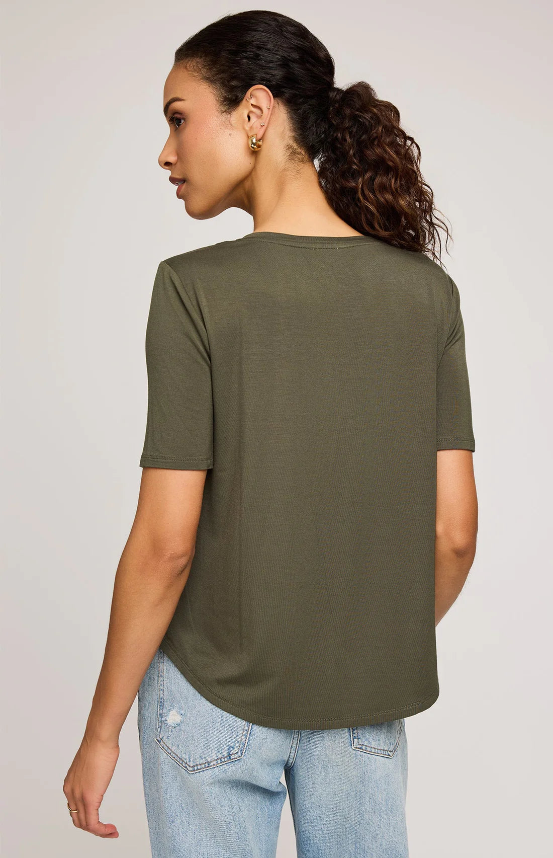 Gentle Fawn Jamie V-Neck Tee Jasper