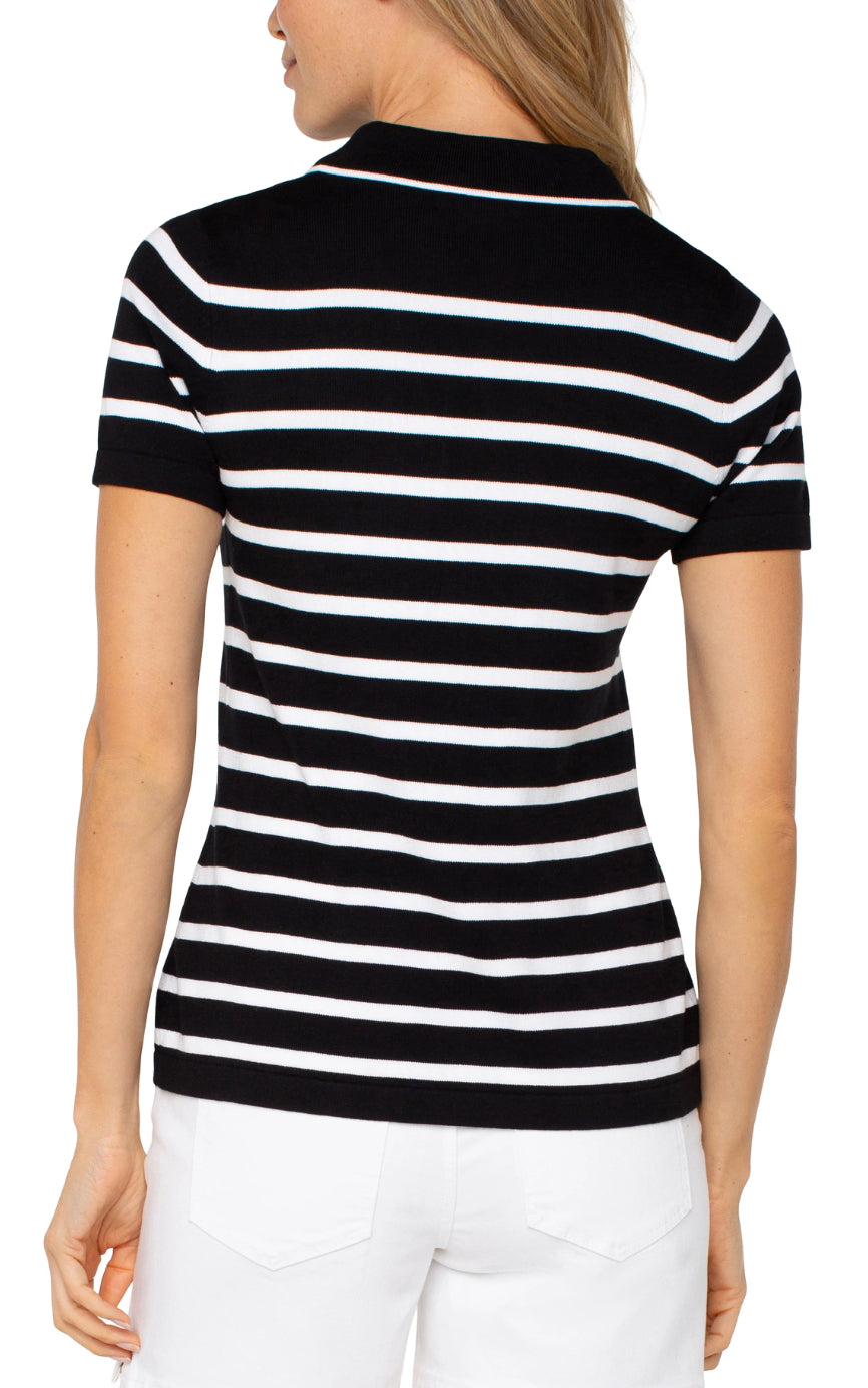Liverpool Short Sleeve Collared Sweater