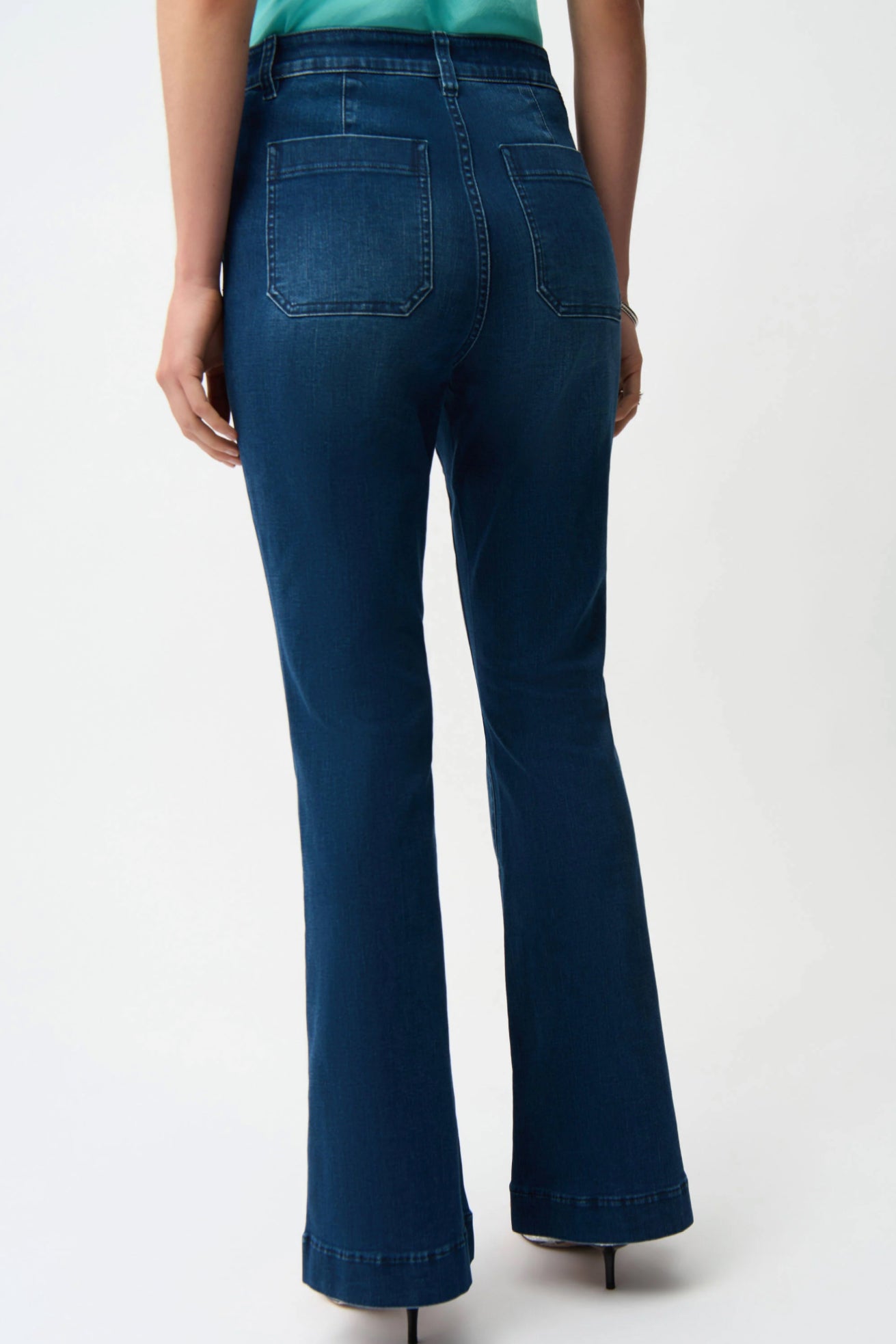 Joseph Ribkoff Flare Jeans With Patch Pockets 261956