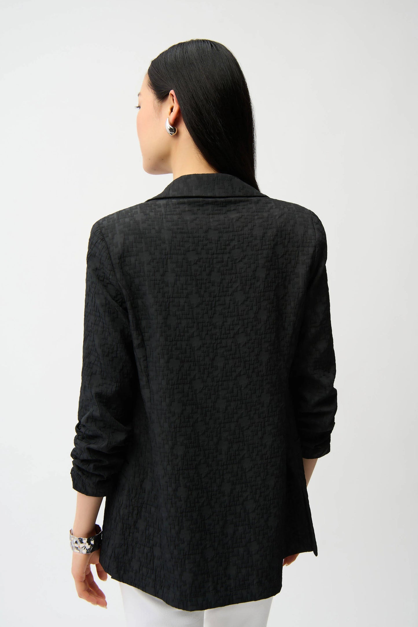 Joseph Ribkoff Woven Jacquard Texture Boxy Blazer 242034S26