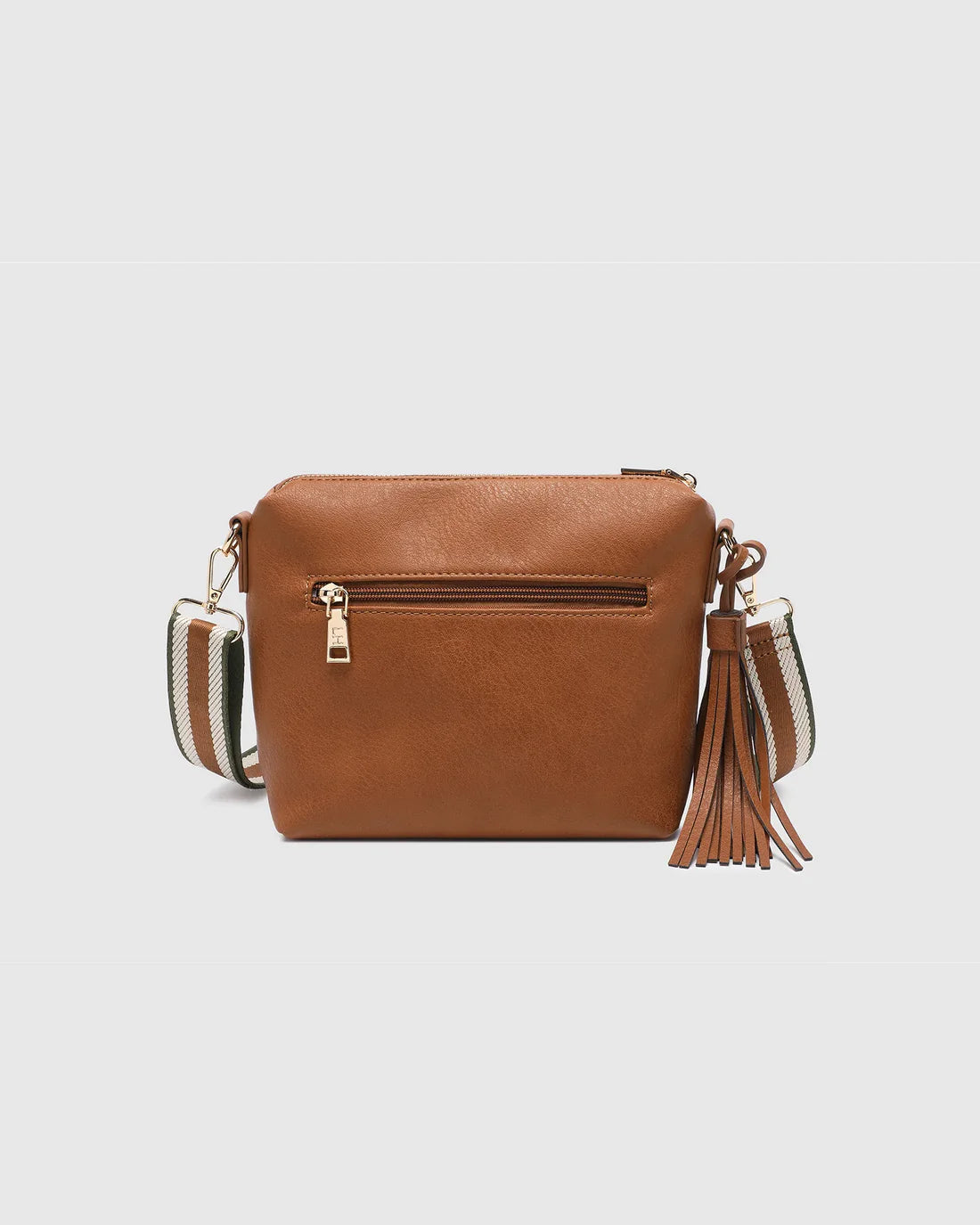 Louenhide Kasey Stripe Crossbody Bag Tan