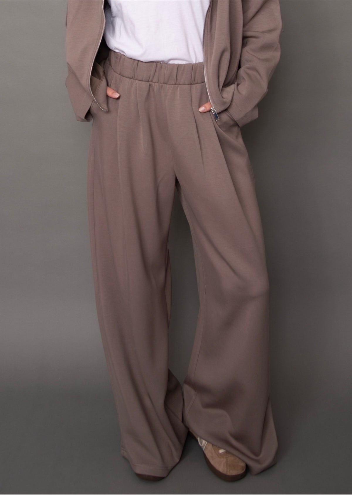 RD Style Pascal Pull On Wide Leg Pants Moon Rock