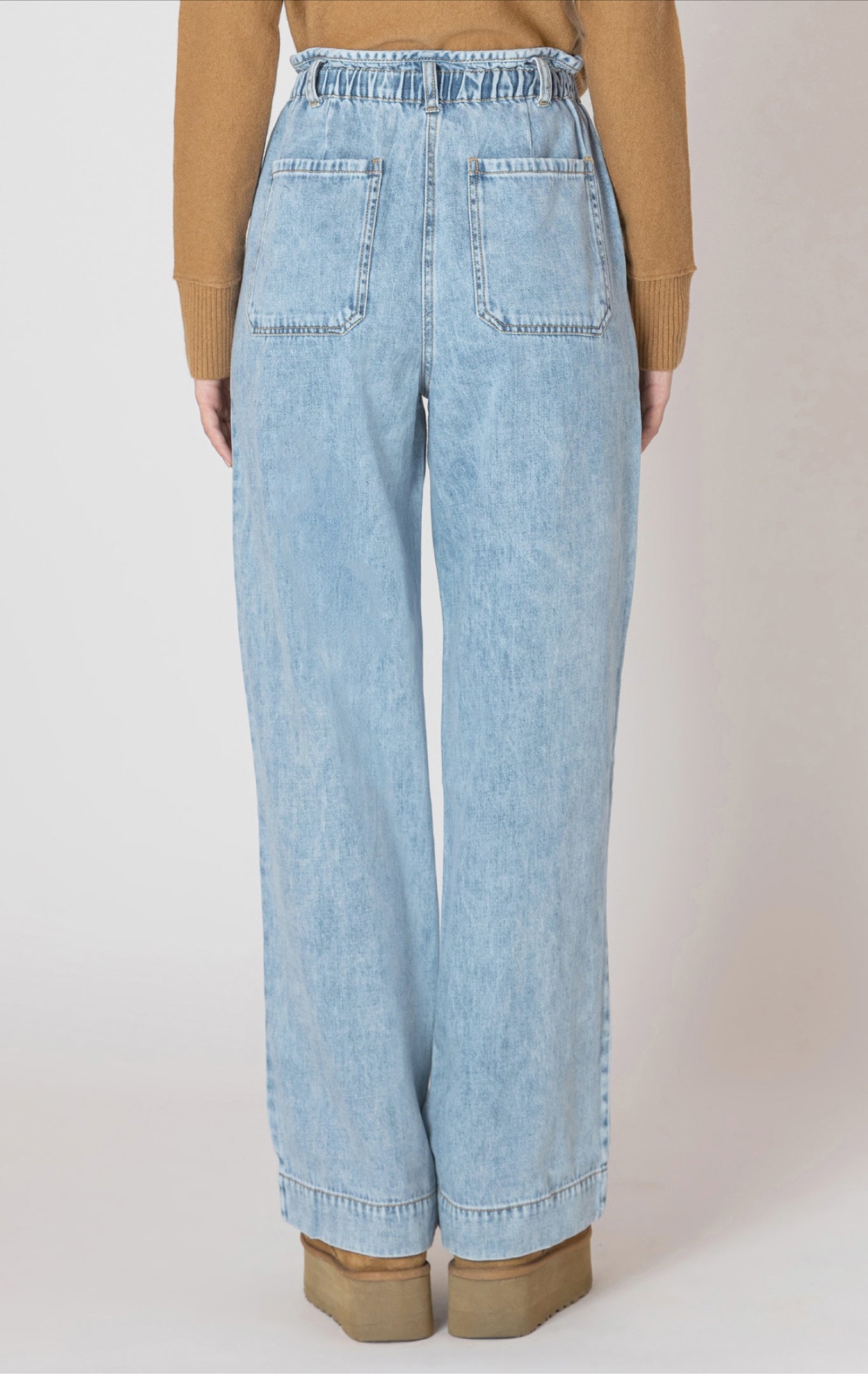 Dex Wide Leg Denim Jogger