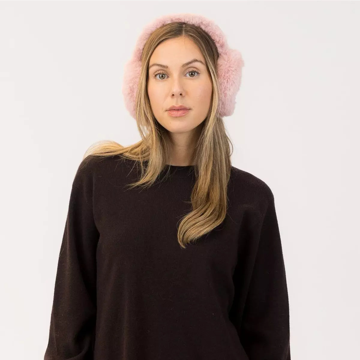 Lyla & Luxe Faux Fur Earmuffs Pink