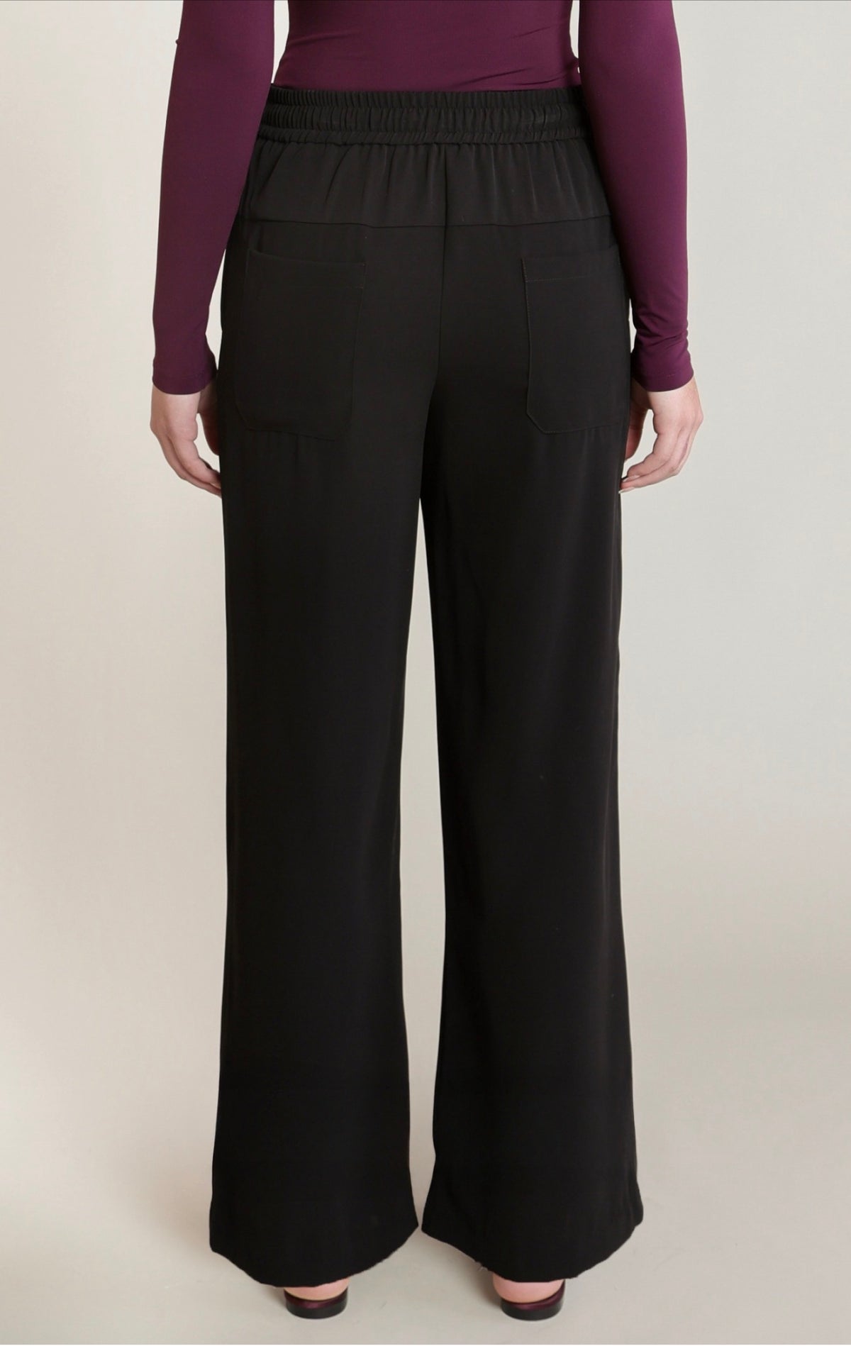 Dex Satin Block Wide Leg Pants