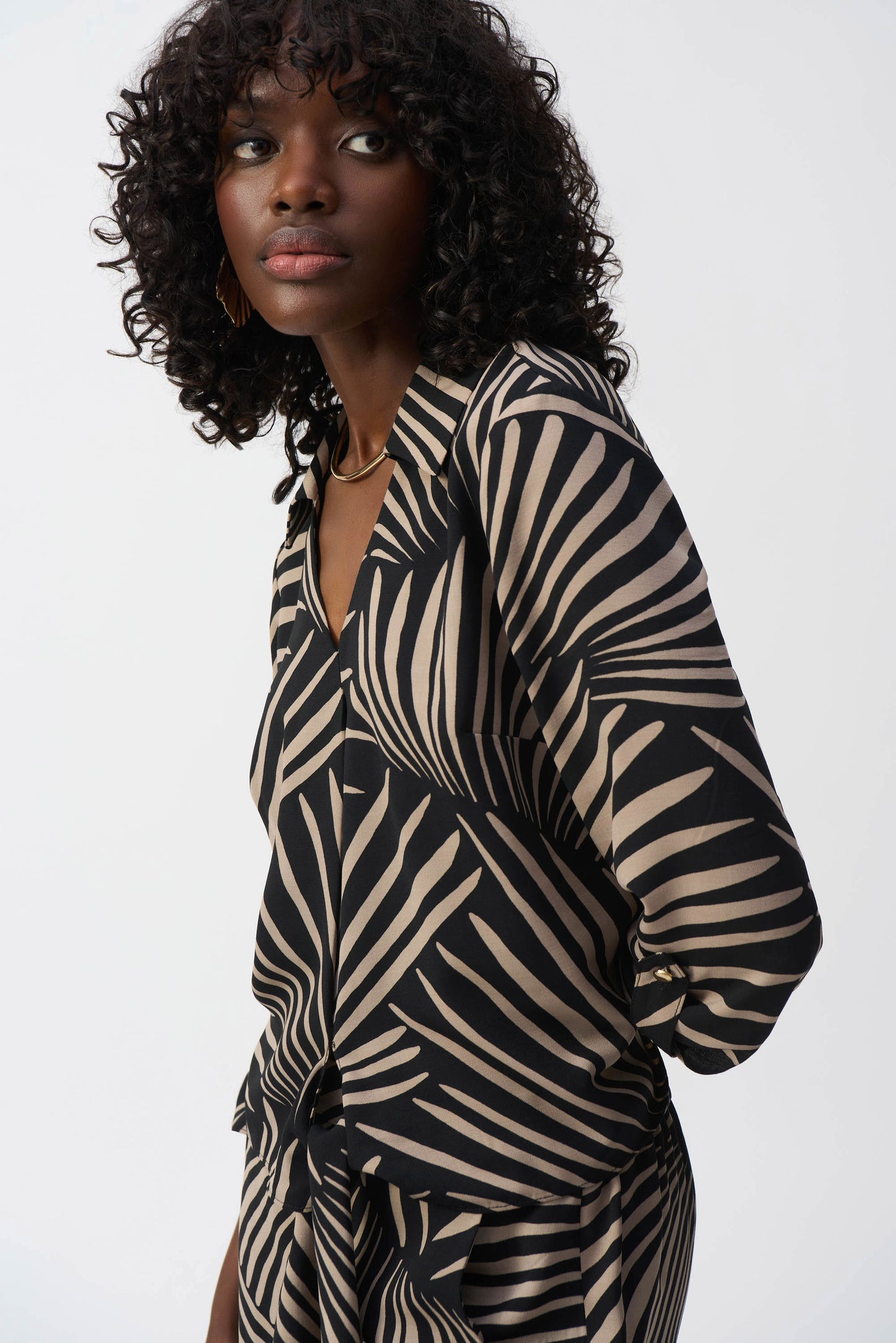 Joseph Ribkoff Gauze Tropical Print Top 251083
