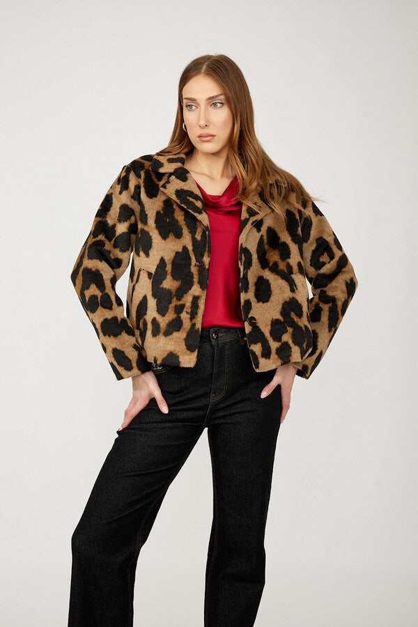 Frank Lyman Animal Print Casual Jacket Style 254930