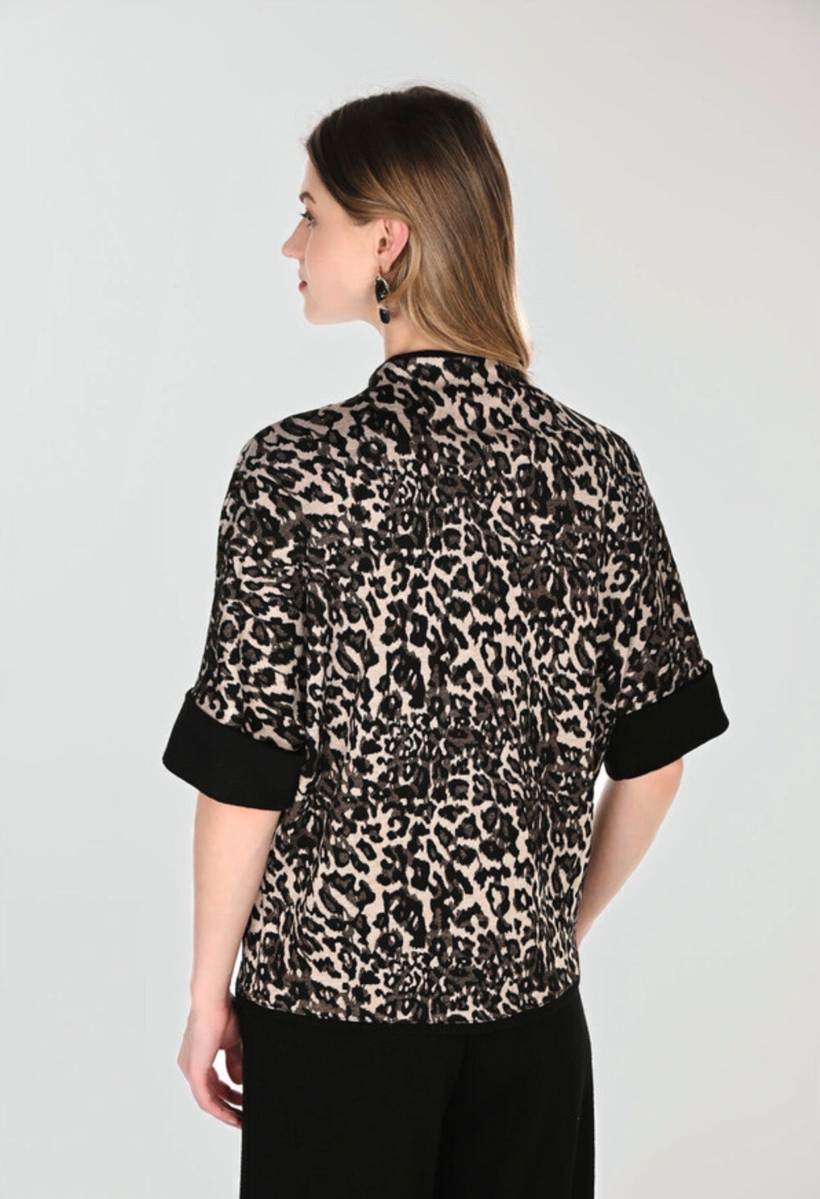 Frank Lyman Animal Print Casual Top 263276