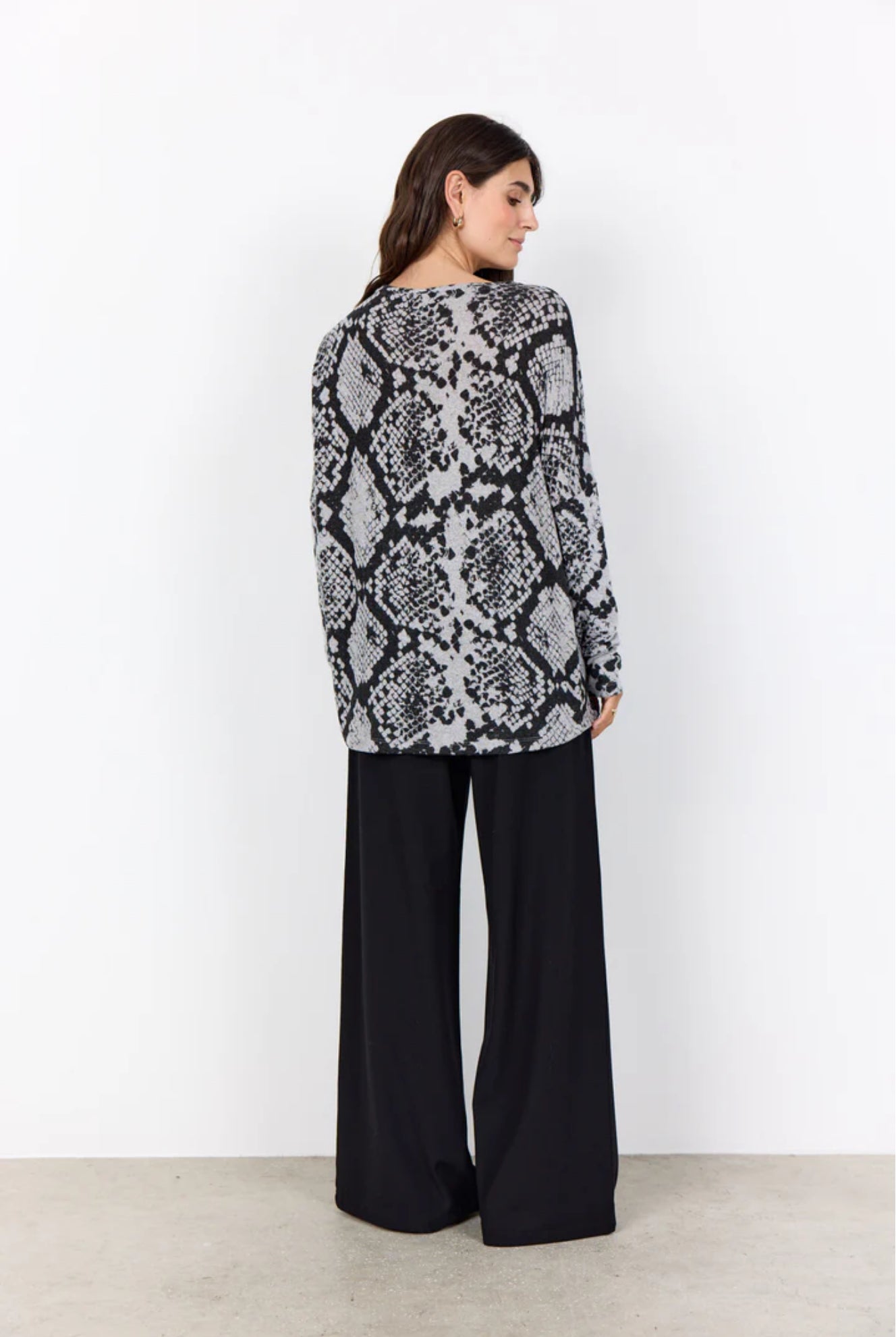 Soya Concept Biara Top Patterned Grey