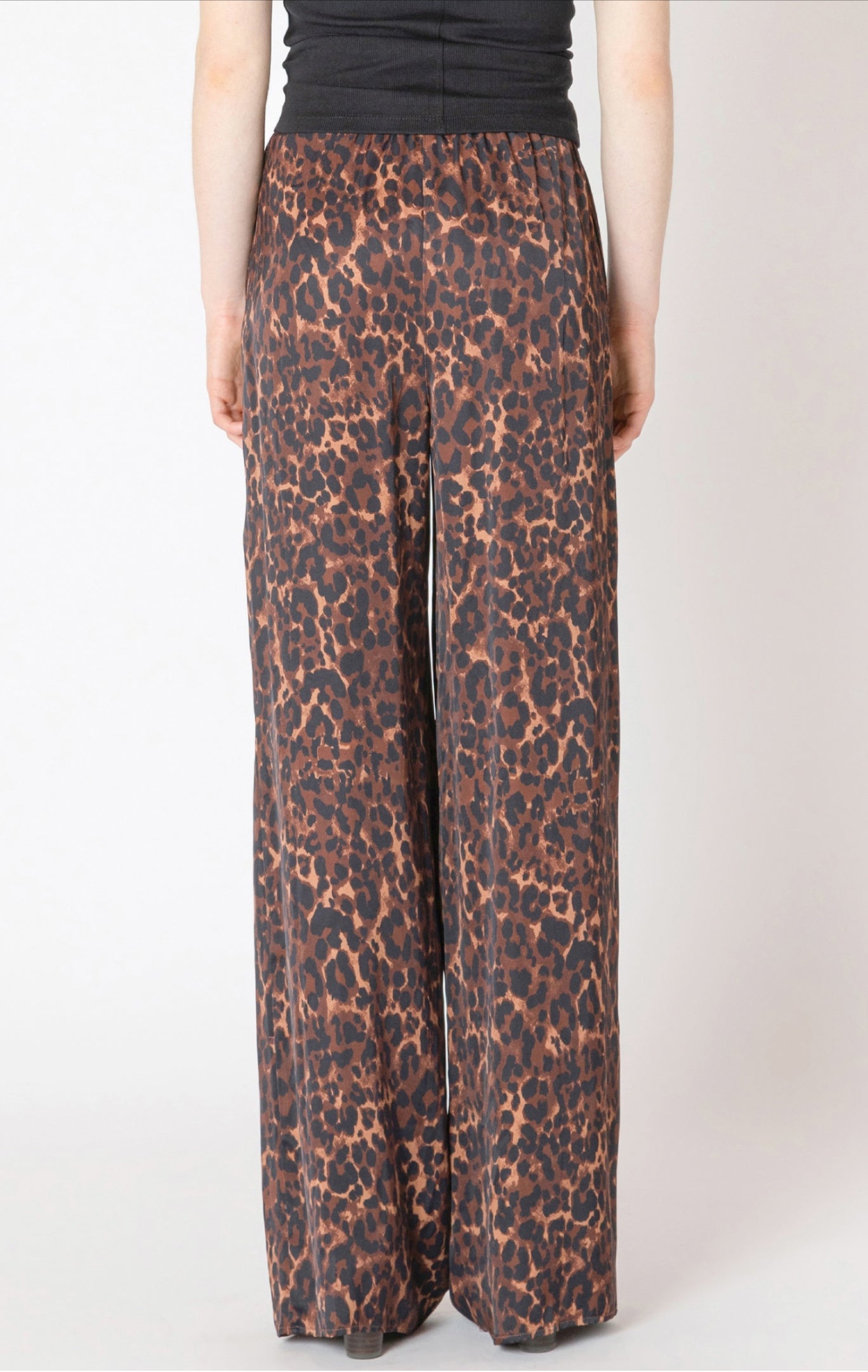 Dex Animal Print Flowy Tie Pants