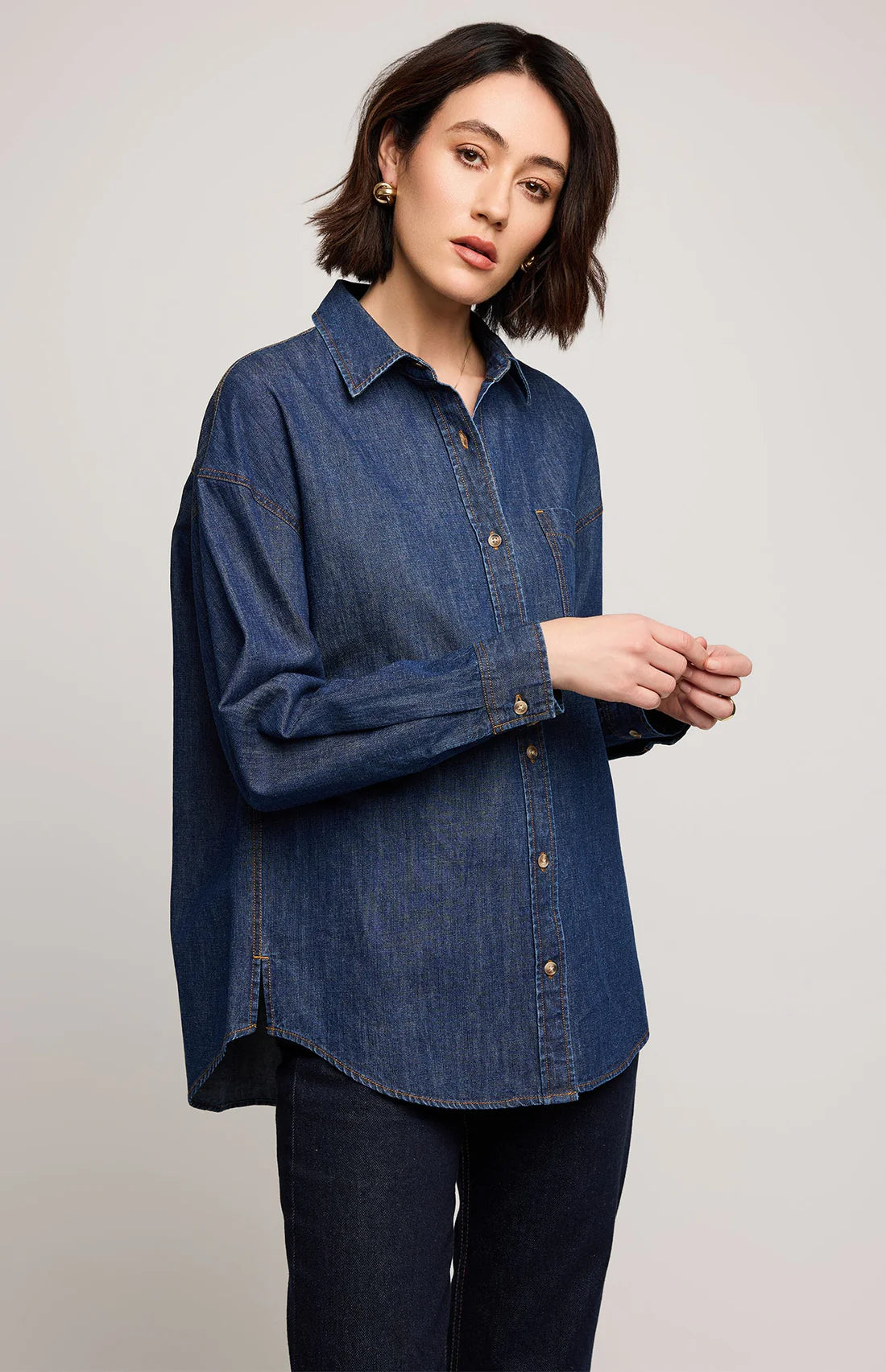 Gentle Fawn Whitney Denim Button Down Shirt