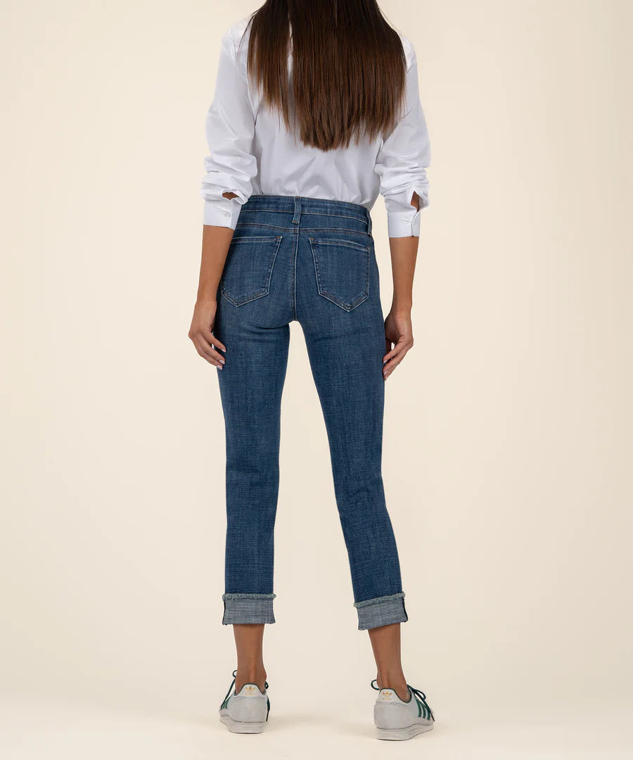 Kut Amy Mid Rise Crop Jeans
