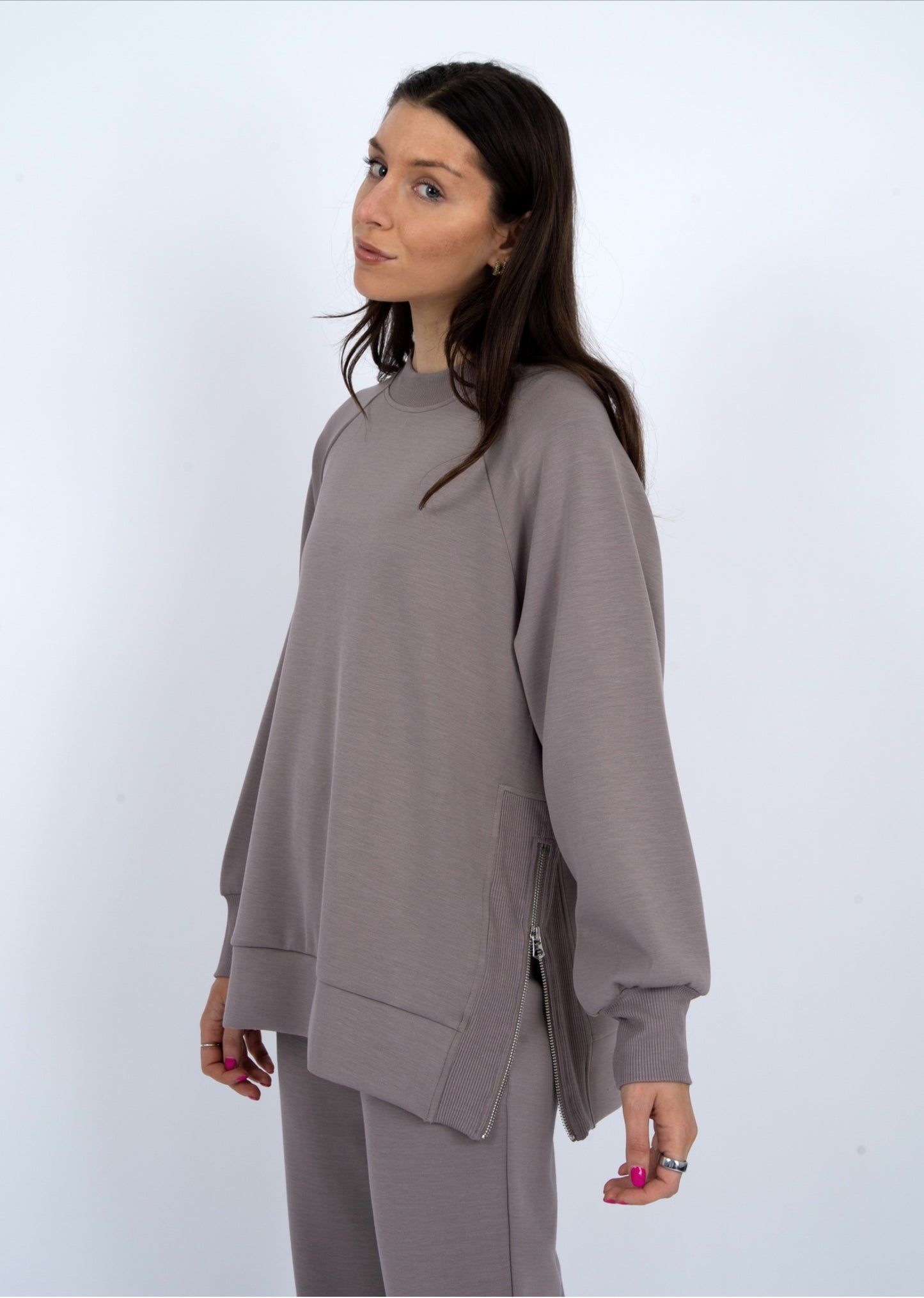 RD Style Penela Soft Knit Pullover Fog