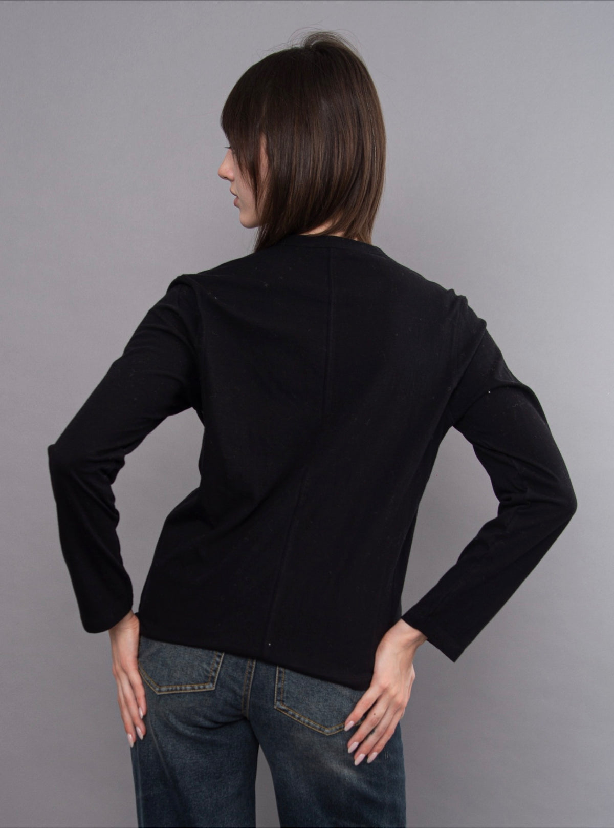 RD Style Relina Long Sleeve Top Black