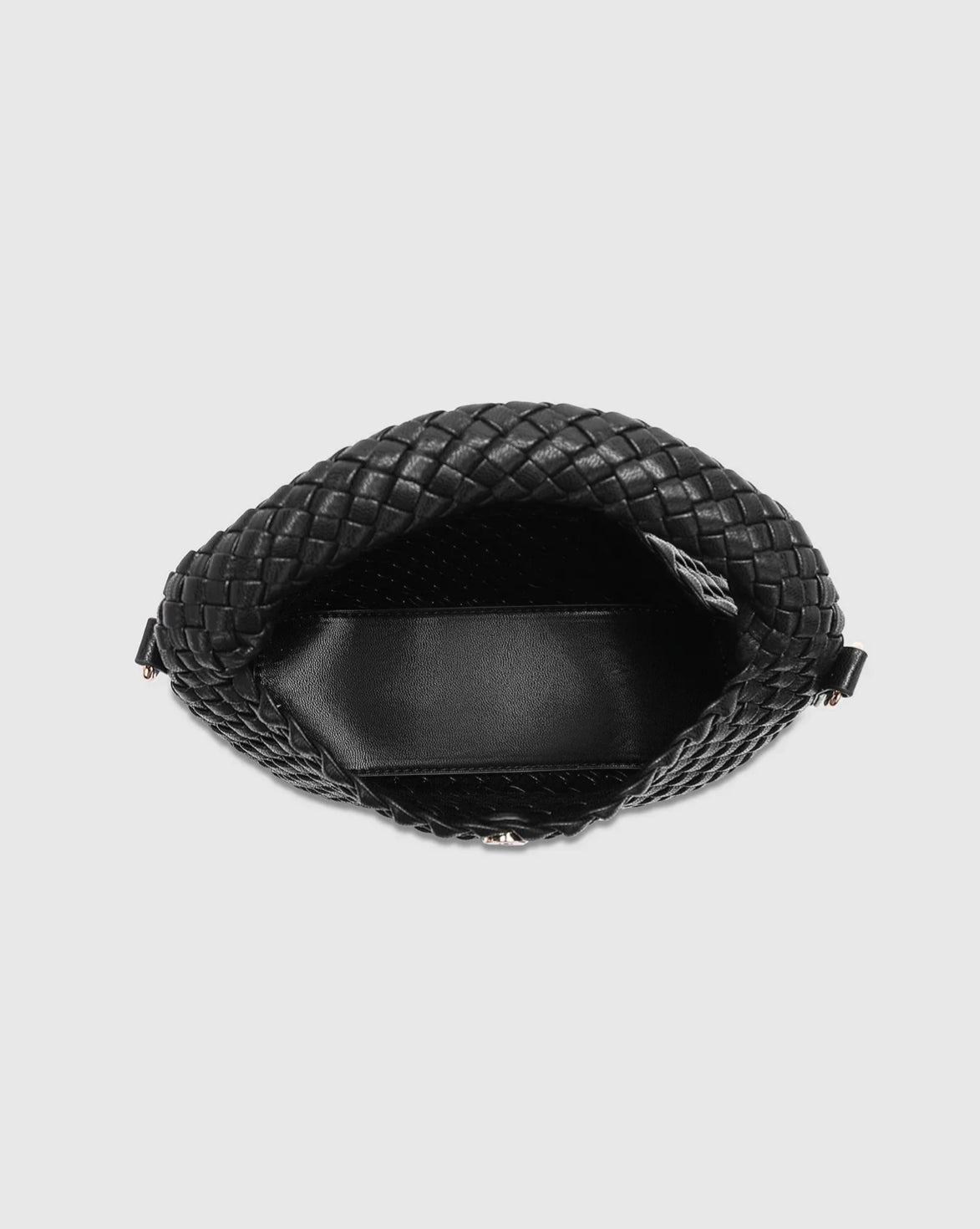 Louenhide Gabby Mini Woven Crossbody Bag Black